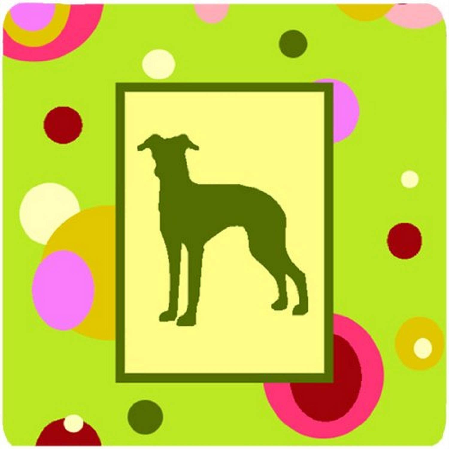 Carolines Treasures Italian Greyhound Foam Coasters (Set of 4), 3.5 H x 3.5 W, Multicolor