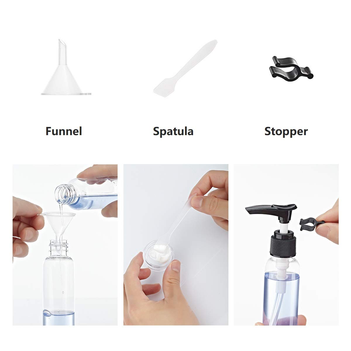 Abirday Travel Size Bottles Containers For Toiletries With Toiletry Bag And Label, Leak-Proof & Tsa Approved Carry-On For Airpla