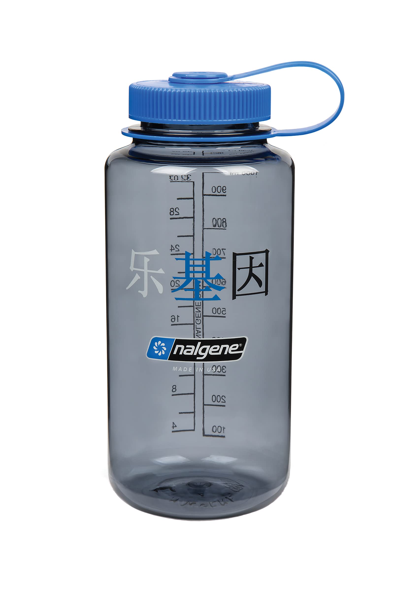 Nalgene Sustain Tritan Bpa-Free Water Bottle Made With Material Derived From 50% Plastic Waste, 32 Oz, Wide Mouth, Chinese Logo