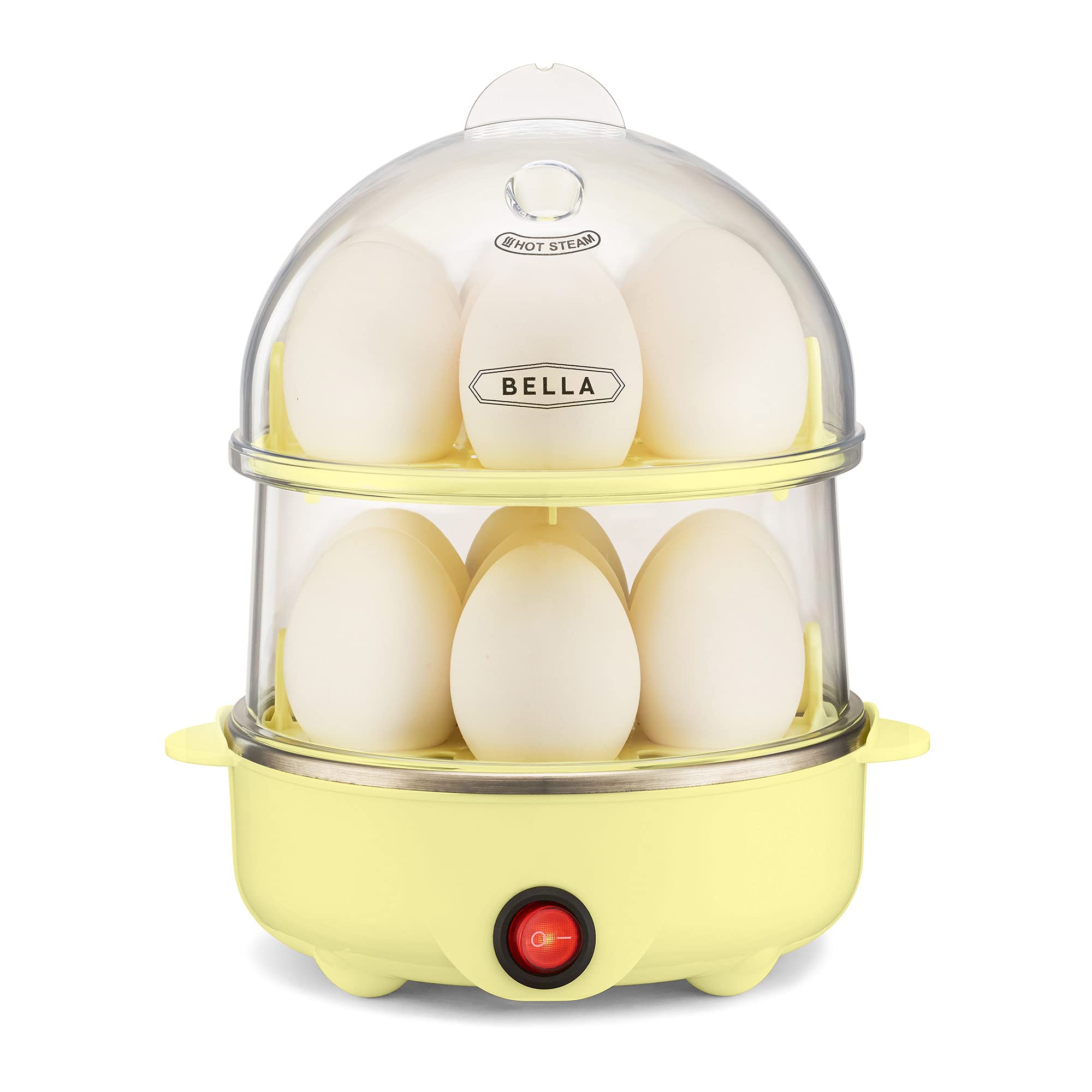 Bella Rapid Electric Egg Cooker And Poacher With Auto Shut Off For Omelet, Soft, Medium And Hard Boiled Eggs - 14 Egg Capacity T