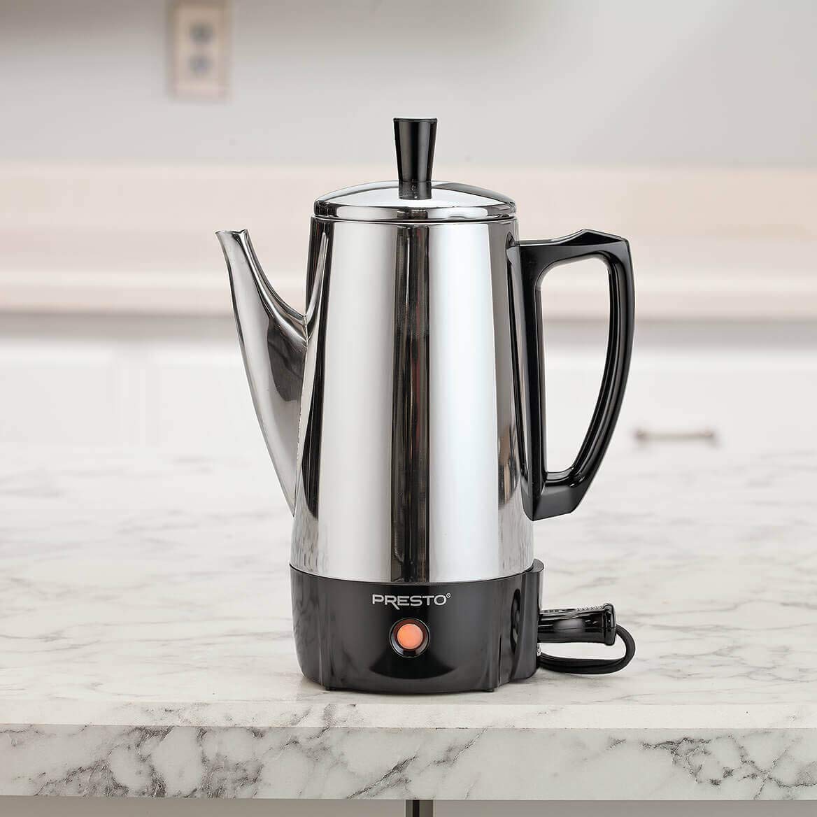 Presto 12 Cup Stainless Steel Coffee Maker, Chrome