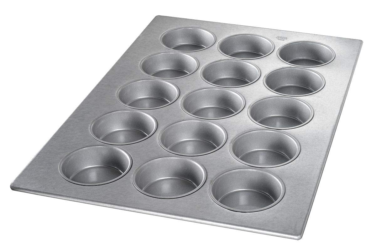Chicago Metallic Glazed Aluminized Steel 15 Cup Mini-Cake Muffin Pan