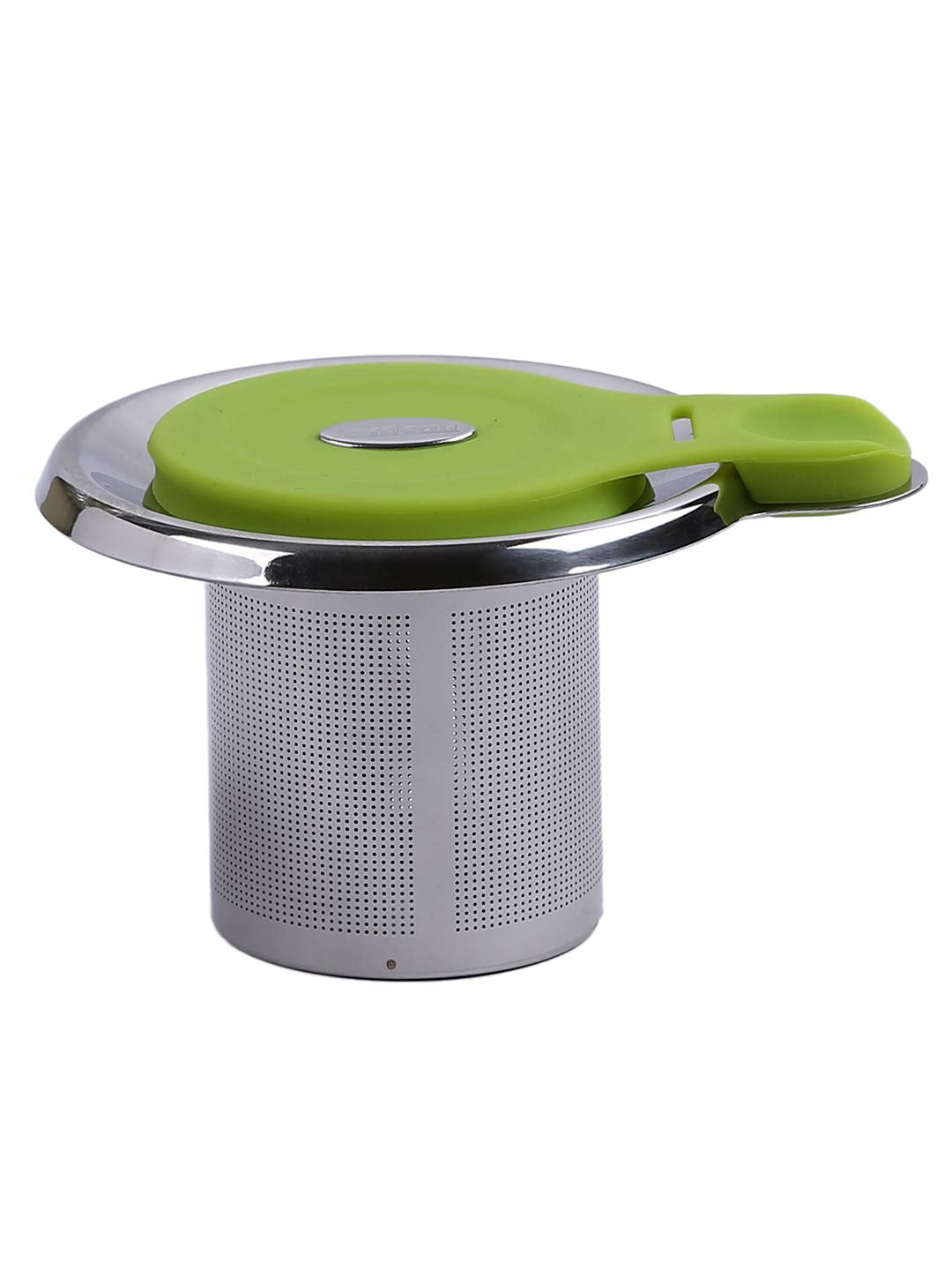 Trudeau Tea Strainer With Lid, Silver