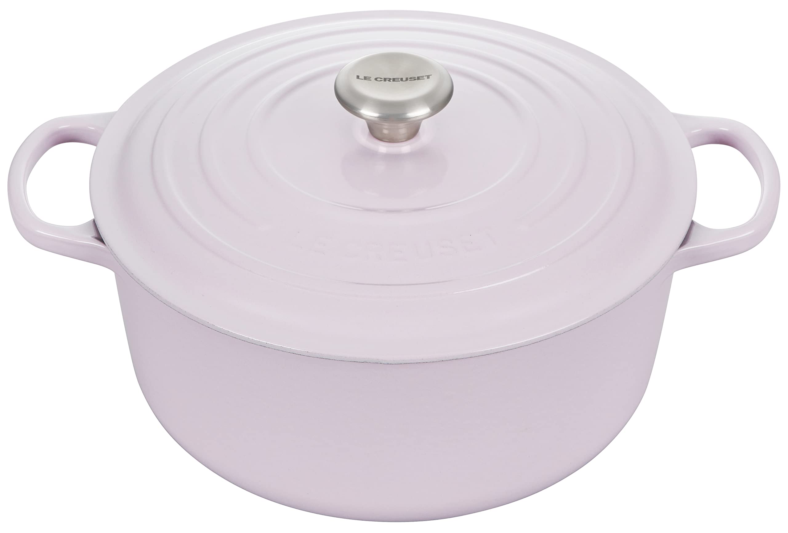 Le Creuset Enameled Cast Iron Signature Round Dutch Oven With Lid, 7.25 Quart, Shallot