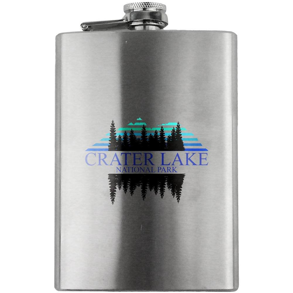 Retro Crater Lake National Park 80s 8oz. Flask