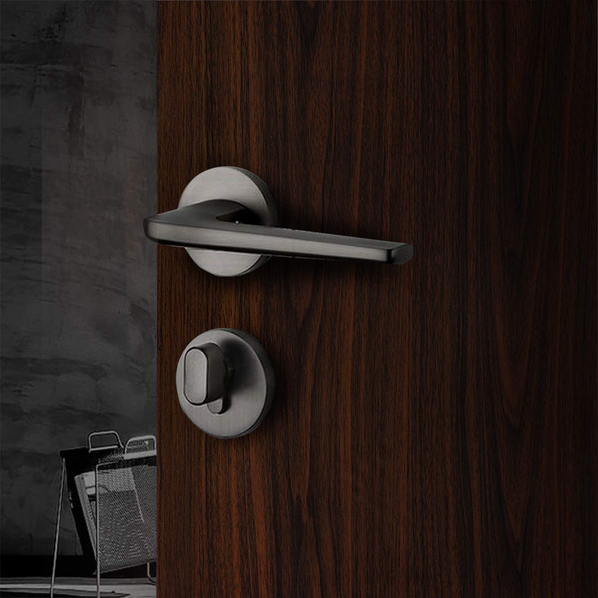 Dark Brown Wood Grain Wallpaper Faux Walnut Wood Contact Paper Self-adhesive Wood Stickers for Furniture Waterproof Wallpaper Pe