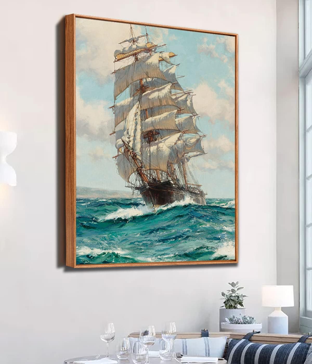 Sunwes Canvas Floater Frames, Canvas Floating Frame Canvas Frame Wall Art Decor For 1 1/4 Inches Deeps Custom Size Finished Remo