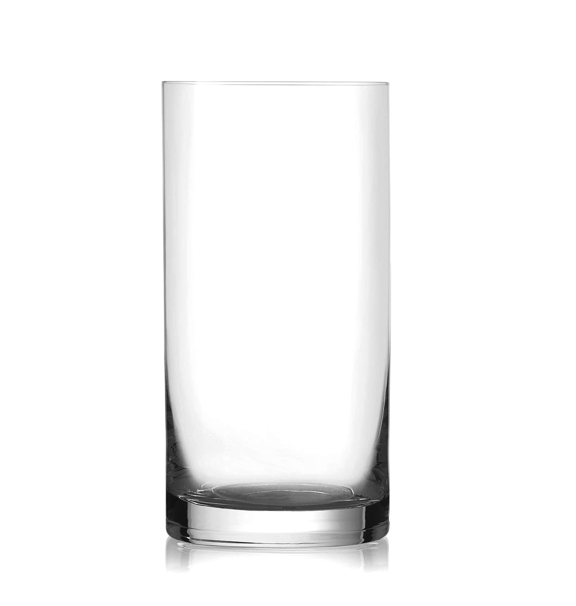 Barski Highball - Tumbler - Glass - Set Of 6 Glasses - Glass Crystal Made In Europe - 16 Oz.