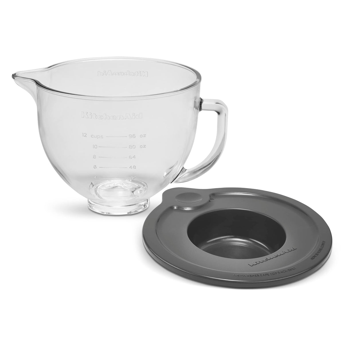 Kitchenaid Stand Mixer Bowl, 5 Quart, Glass With Measurement Markings