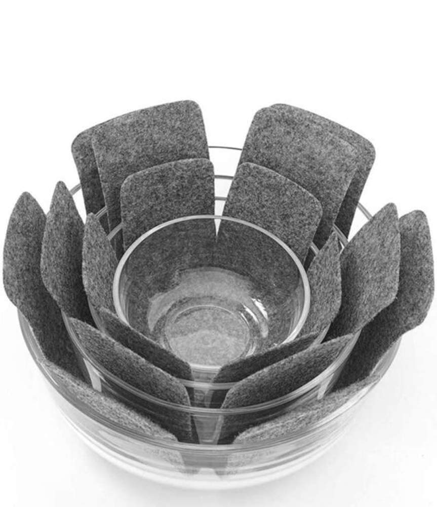 Set Of 12 Pot And Pan Protectors Pot Dividers Pads Cookware Protector Set Anti-Slip Pan Separators Pads For Protecting And Separ
