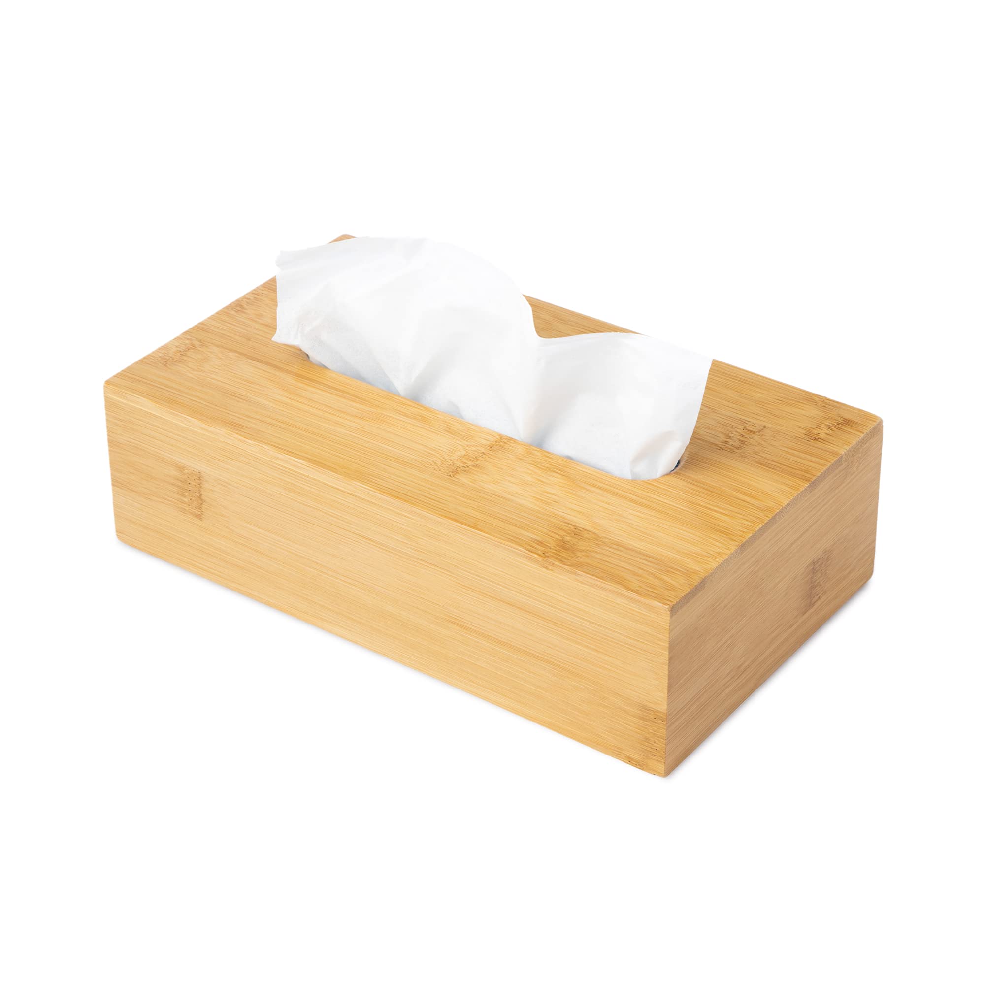 Jusk Design Tissue Box Holder - Modern, Minimalist, And Durable Wooden Tissue Box With Sliding Bottom, Easy-Refill- Premium-Qual