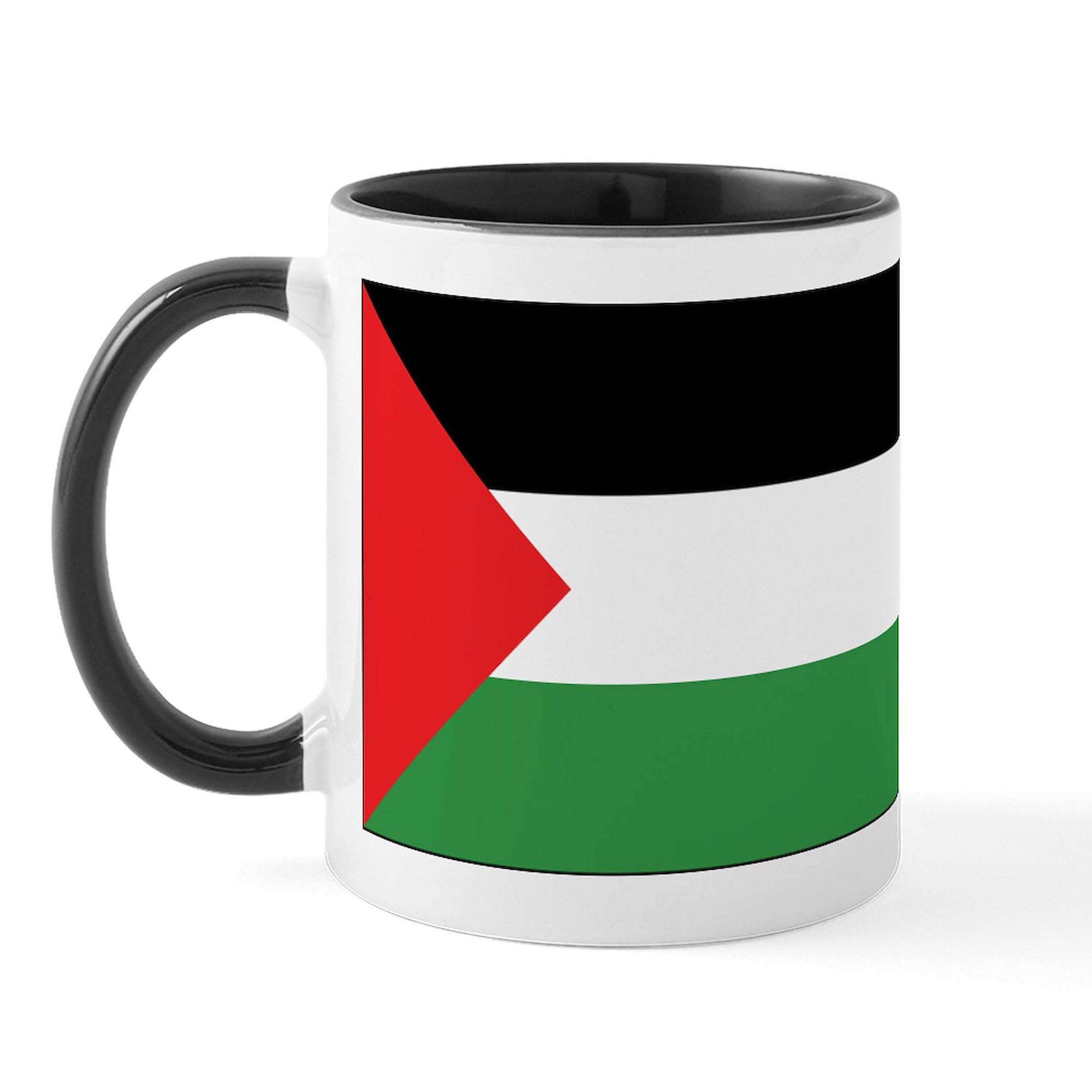 CafePress Palestine Flag Mug 11 oz (325 ml) Ceramic Coffee Mug