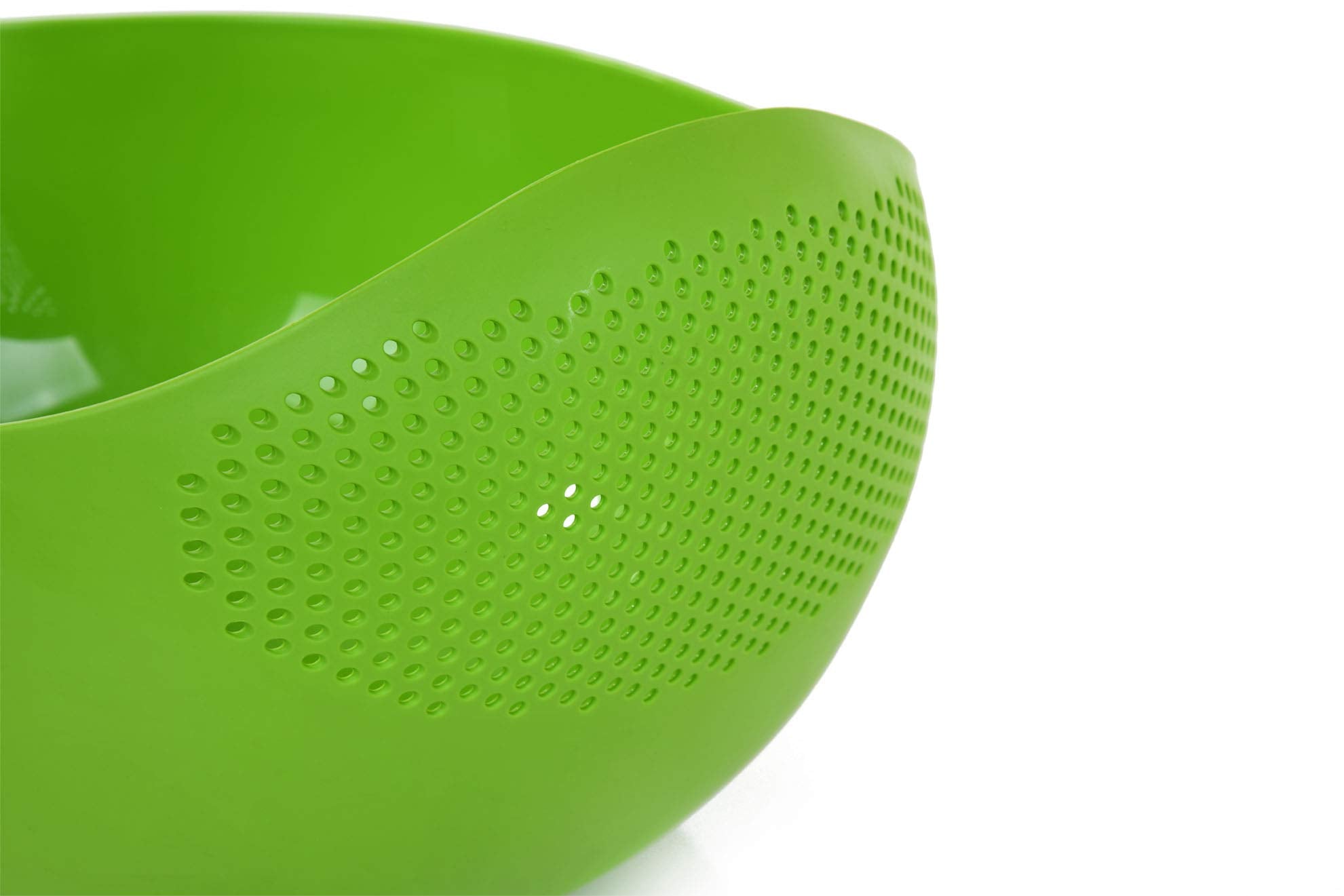 Mintra Home Rice Colander (Green) - Strainer, Lightweight, For Cleaning Rice, Beans, Fruit And Vegetables