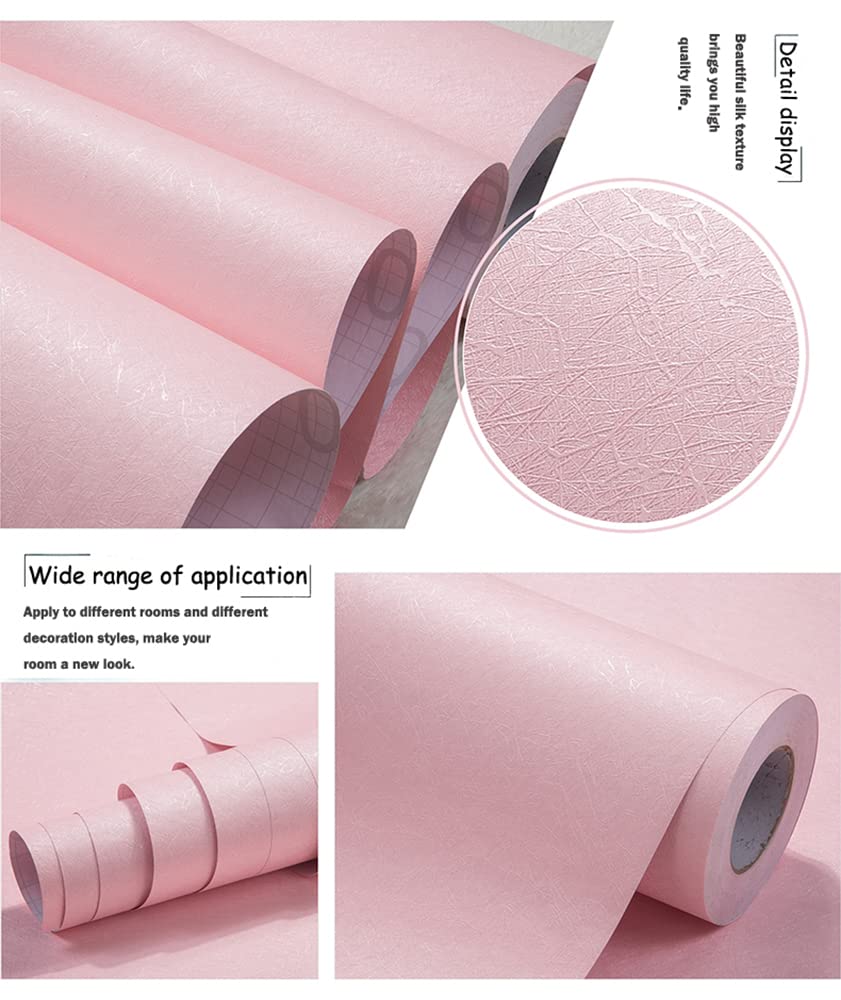 Silk Pink Peel And Stick Wallpaper Self Adhesive Removable Pink Wallpaper Stick And Peel Pink Wallpaper Shelf Liner Stickers Pap