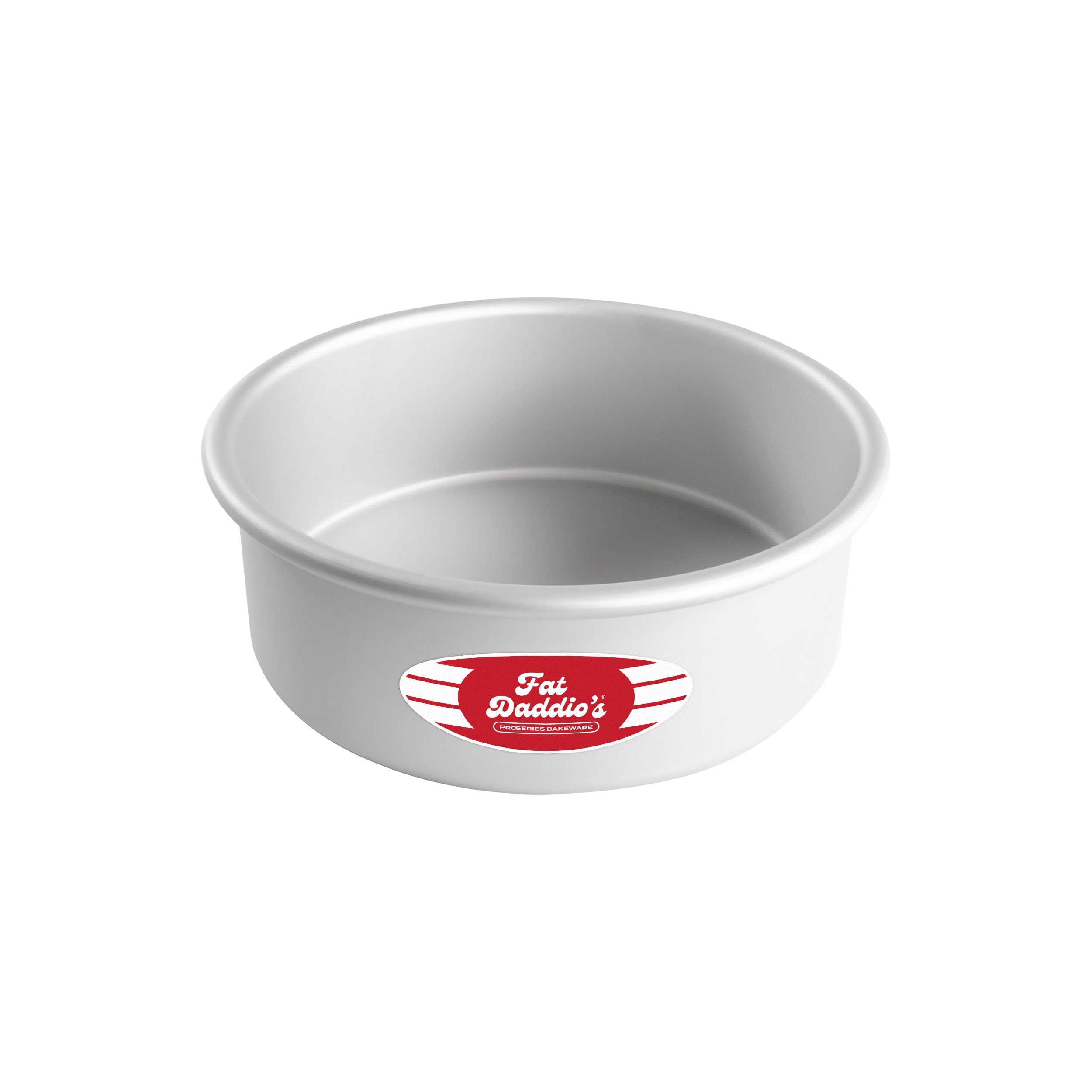 Fat Daddios PRD-83 Anodized Aluminum Round Cake Pan, 8 x 3 Inch, Silver