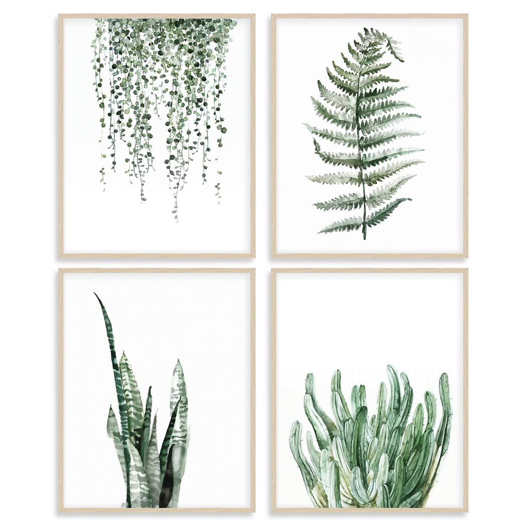 Botanical Prints Poster Wall Decor For Living Room, Plant Painting 8X1 ...