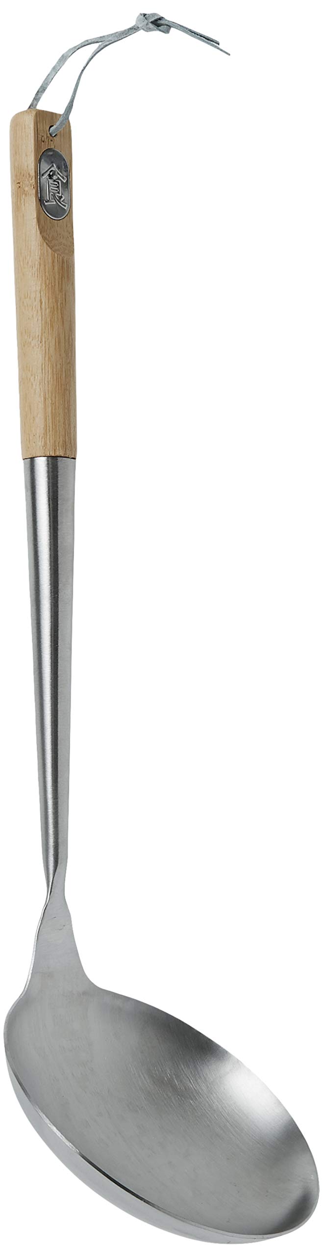 Tablecraft Wok Spoon With Bamboo Handles, 16'', Brown