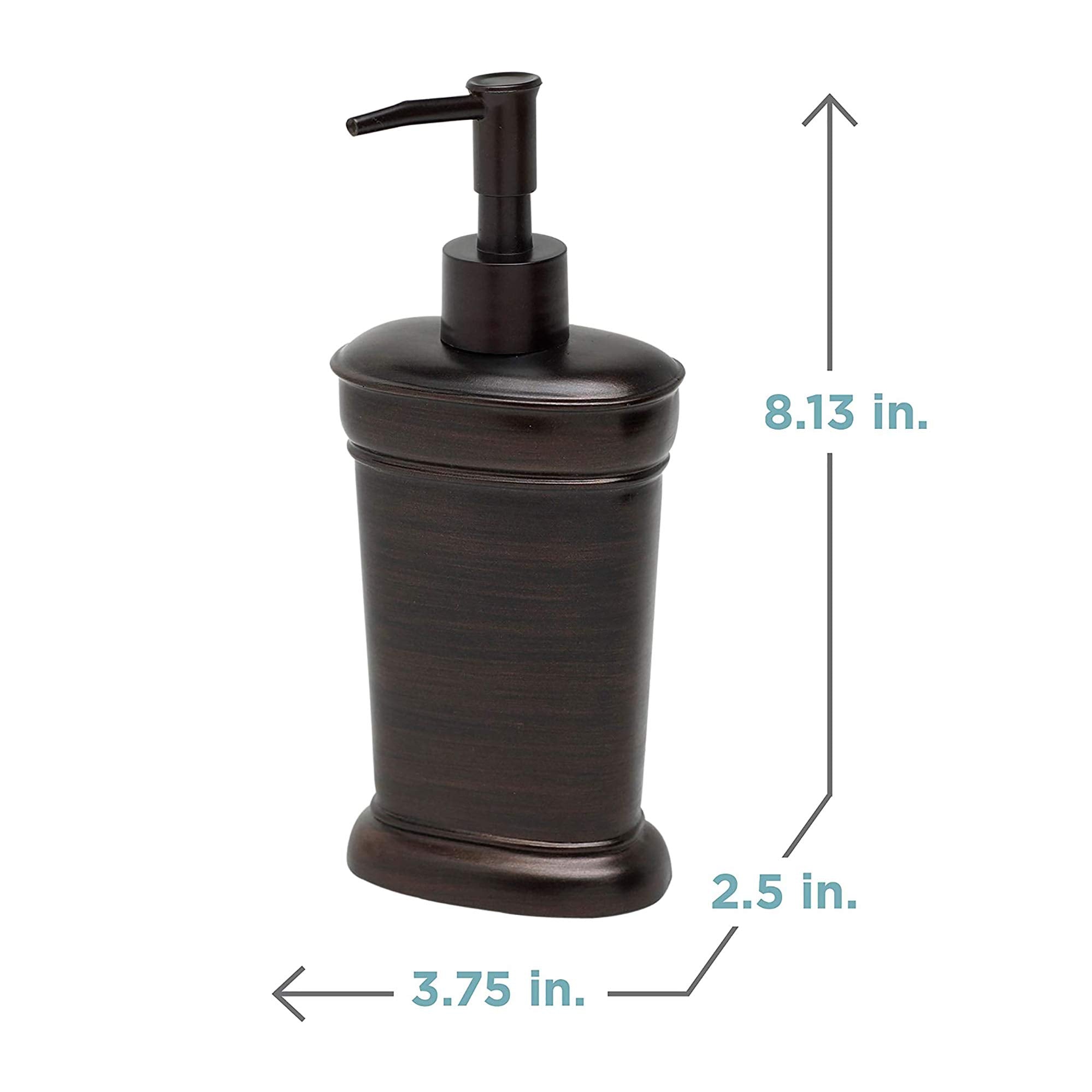 Zenna Home India Ink Marion Lotion Soap Dispenser, Bronze