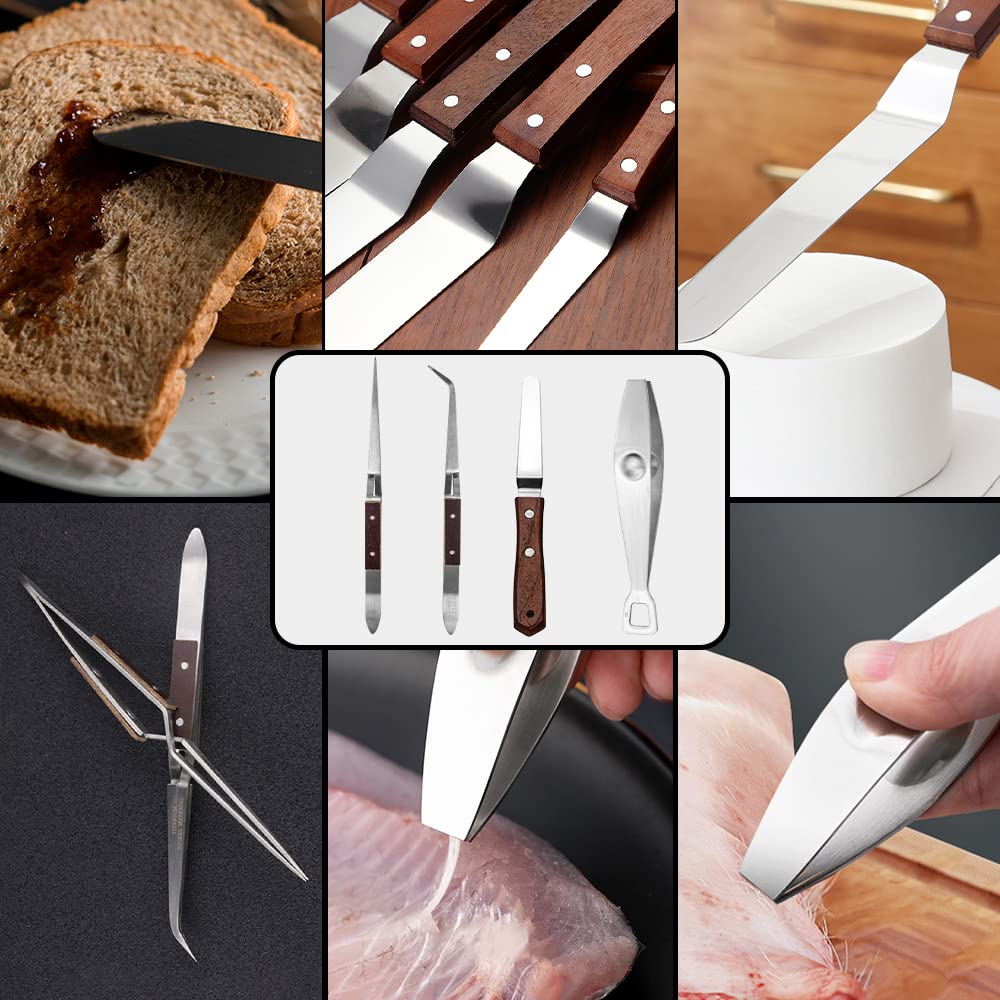 Duebel 13 Piece Professional Chef Culinary Plating Kit - Stainless Steel Culinary Plating Tool Set For Perfect Presentation