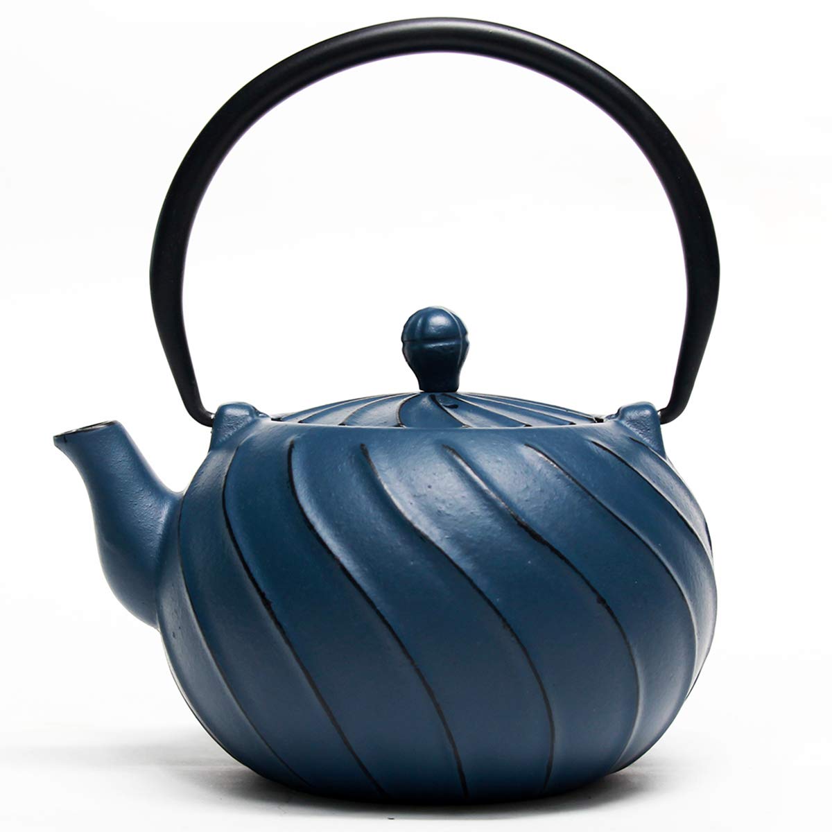 TOPTIER Japanese Cast Iron Tea Kettle with Infuser for Loose Leaf and Tea Bags, Stovetop Safe Teakettle with Enameled Interior, 