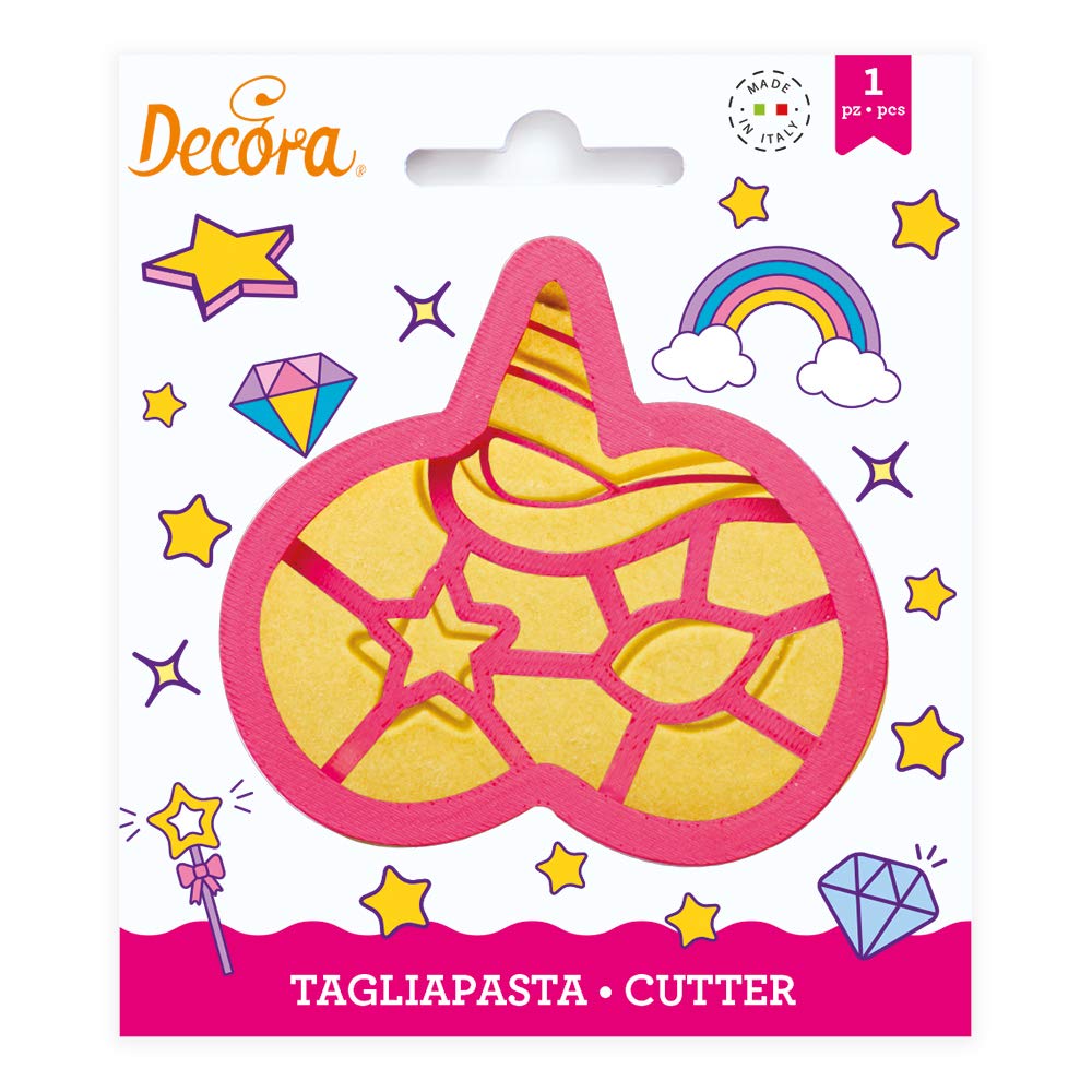 Decora Unicorn Mask Plastic Cookie Cutter