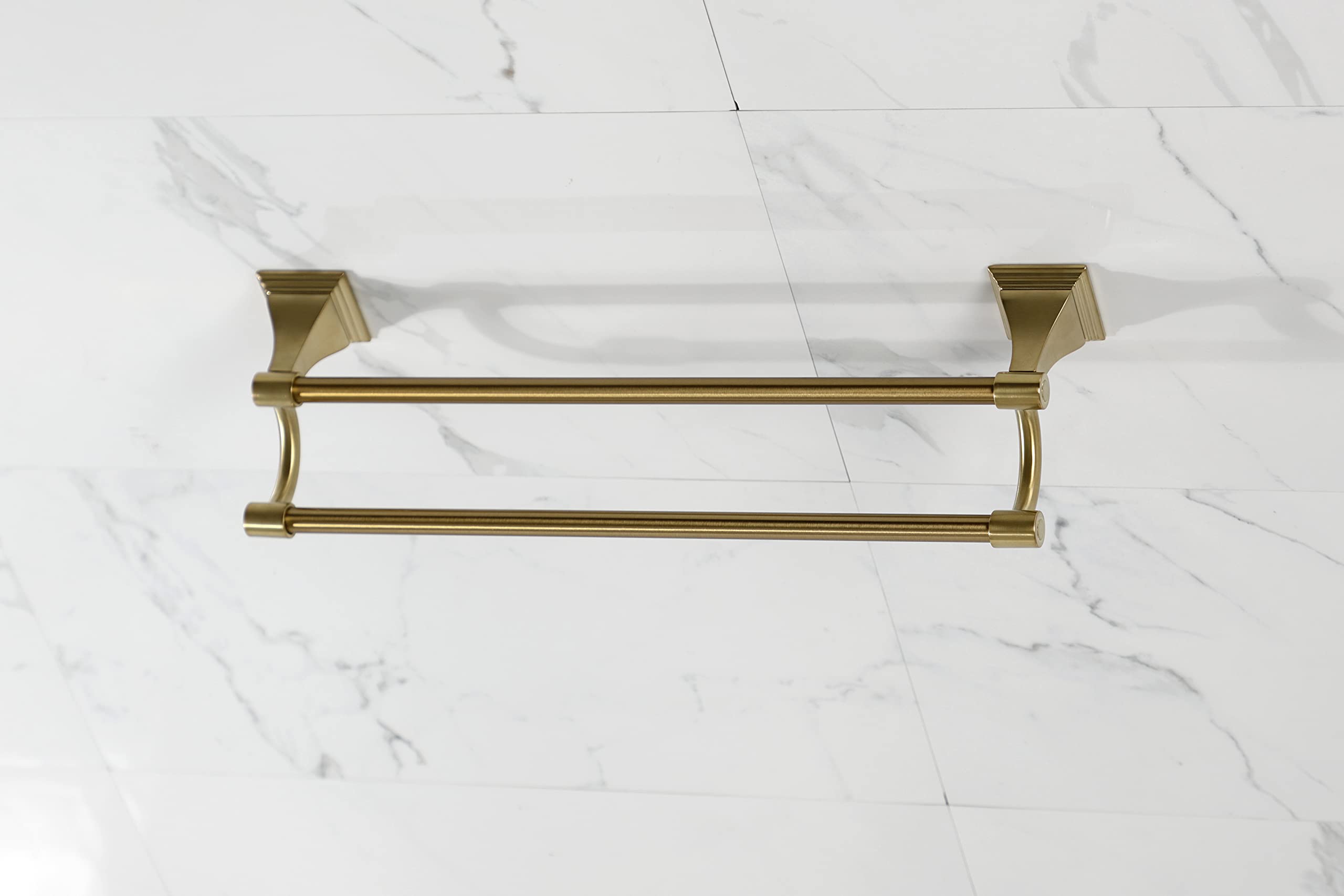 Kingston Brass BAH612318BB Monarch 18-Inch Dual Towel Bar  Brushed Brass