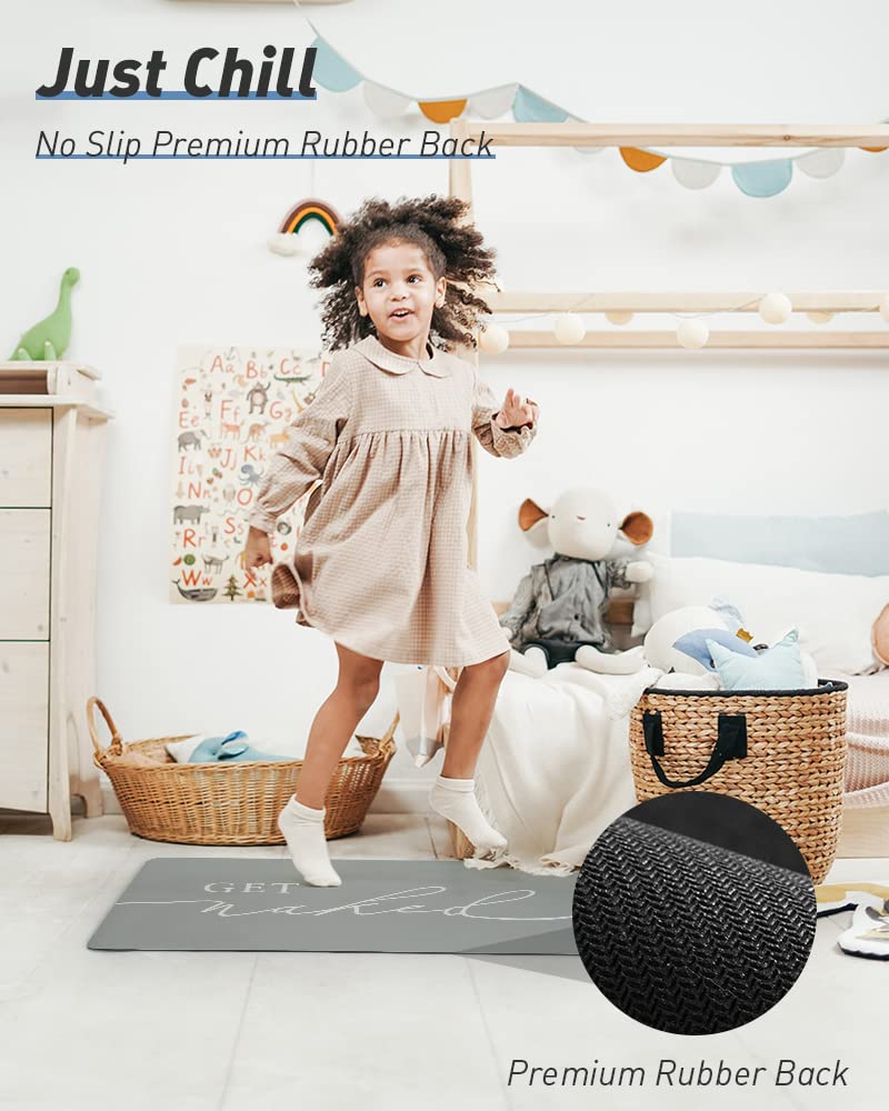 Tchdio Bath Mat-Super Absorbent Quick Dry Get Naked Bath Mats For Bathroom Floor Non Slip-Bathroom Mats With Rubber Backing-Ultr