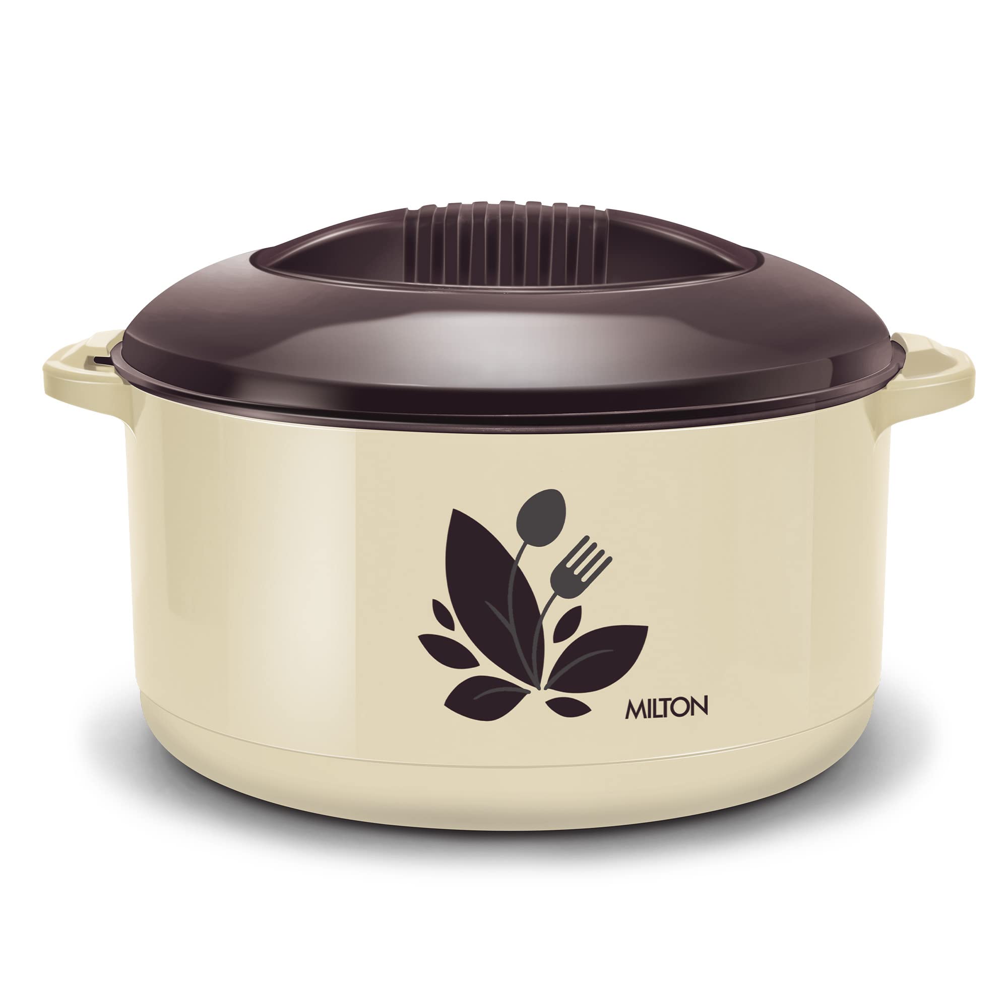 Milton Orchid 7500 Inner Steel Casserole, 6.71 Litres, Dark Brown | Pu Insulated | Bpa Free |Odour Proof | Food Grade | Easy To 