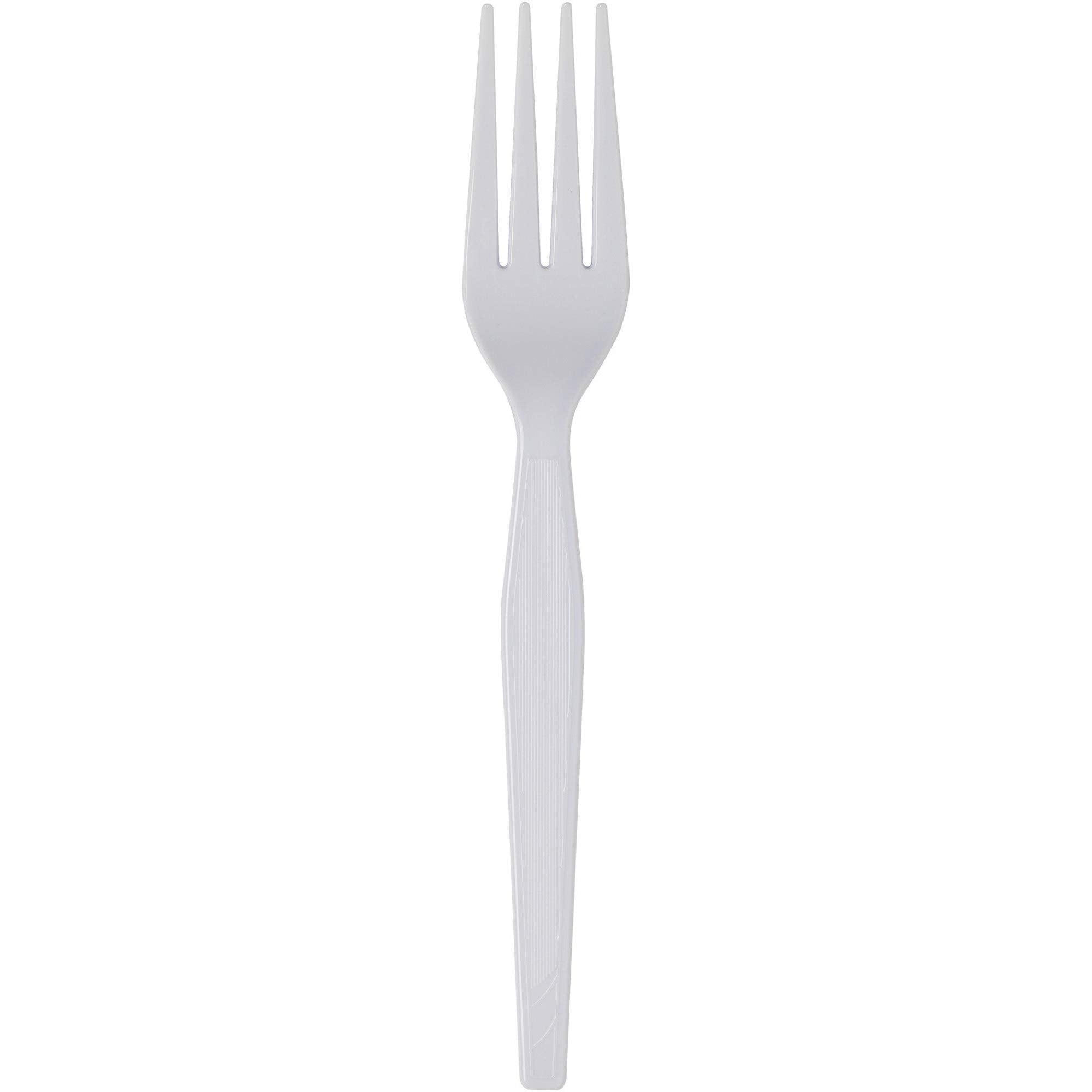 Dixie 7.13'' Heavy-Weight Polystyrene Plastic Fork by GP PRO (Georgia-Pacific)  White  FH207CT  1 000 Count (100 Forks Per Box  10 Boxes Per Case)