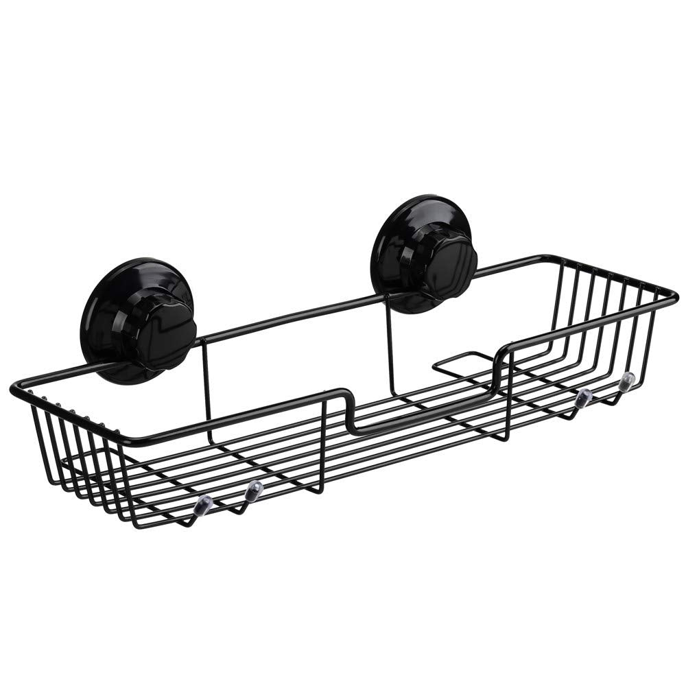Sanno Suction Cups Shower Caddy, Bathroom Storage Combo Organizer,Rustproof Wire Basket For Kitchen Bathroom Accessories - Stain