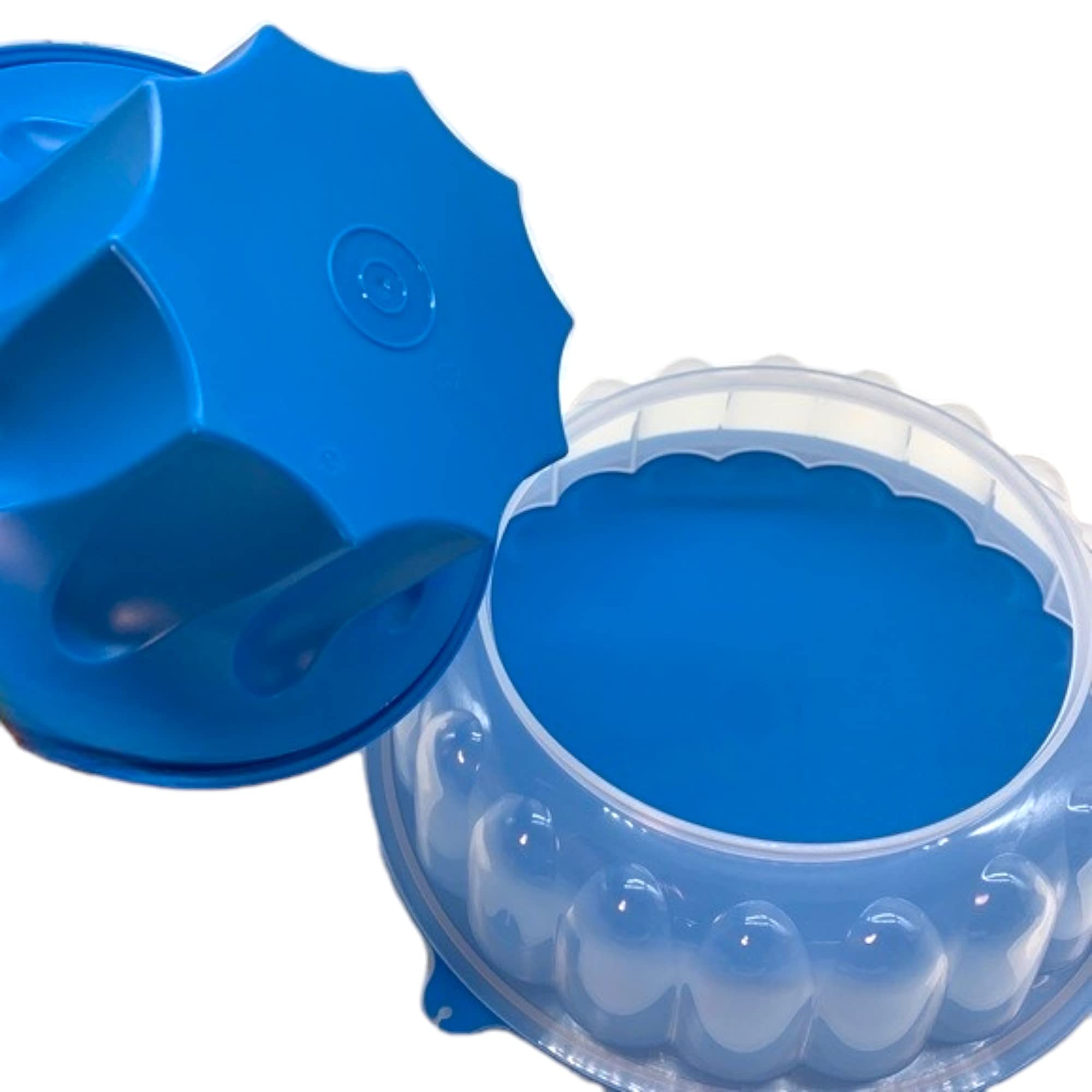 Tupperware Jel Ring Mold Jello Mold Ocean Blue
