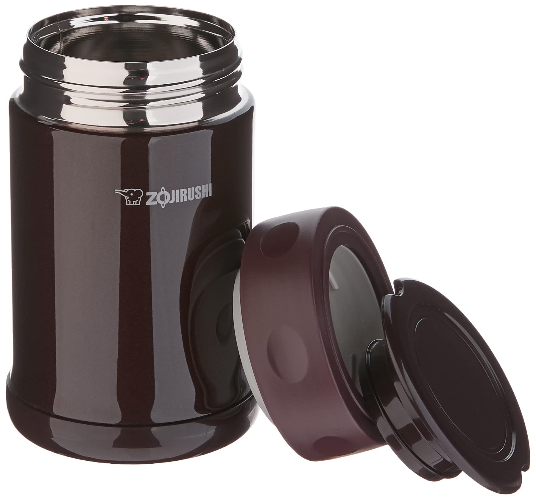 Zojirushi Stainless Steel Food Jar, 16.9-Ounce, Dark Brown