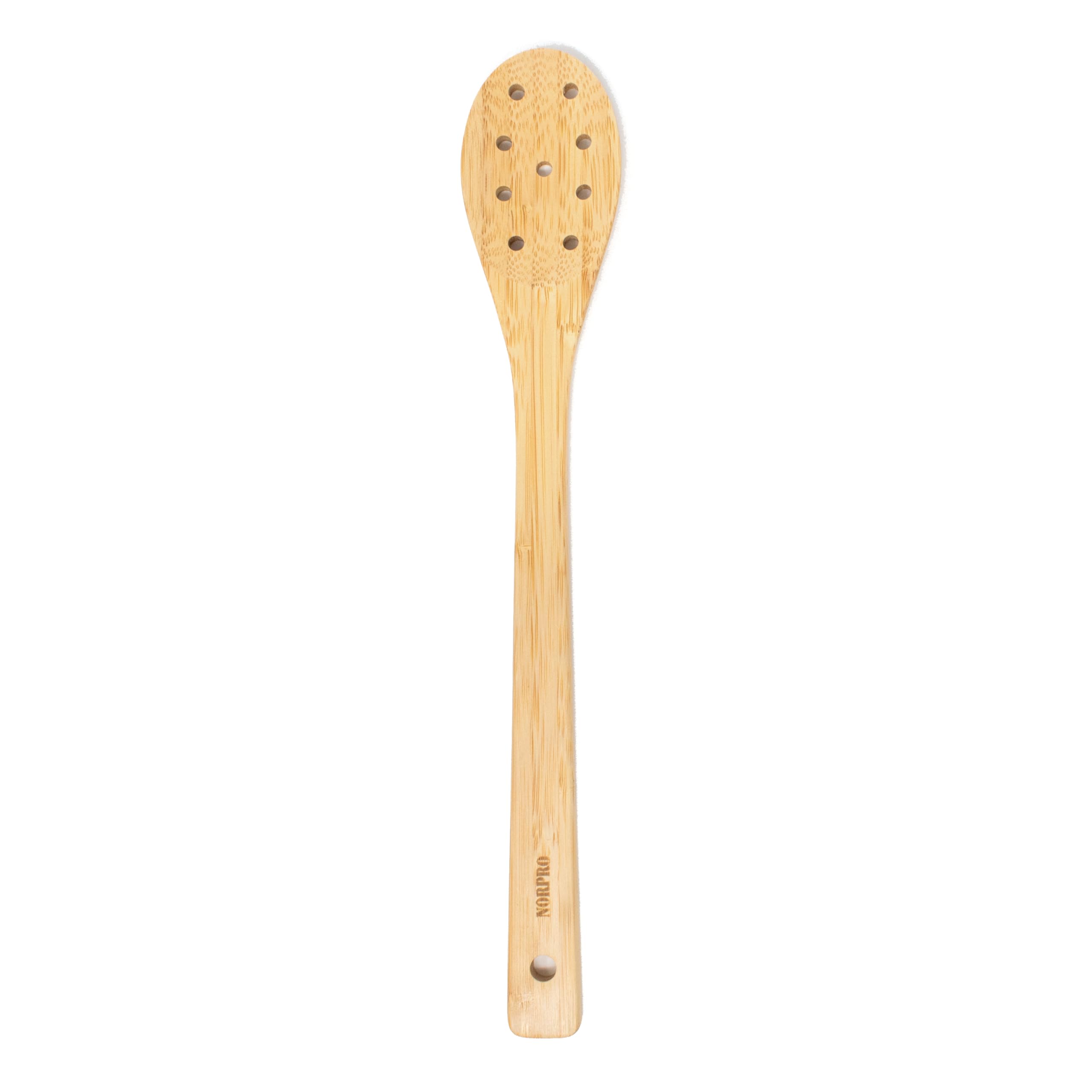 Norpro 12-Inch Bamboo Spoon With Holes