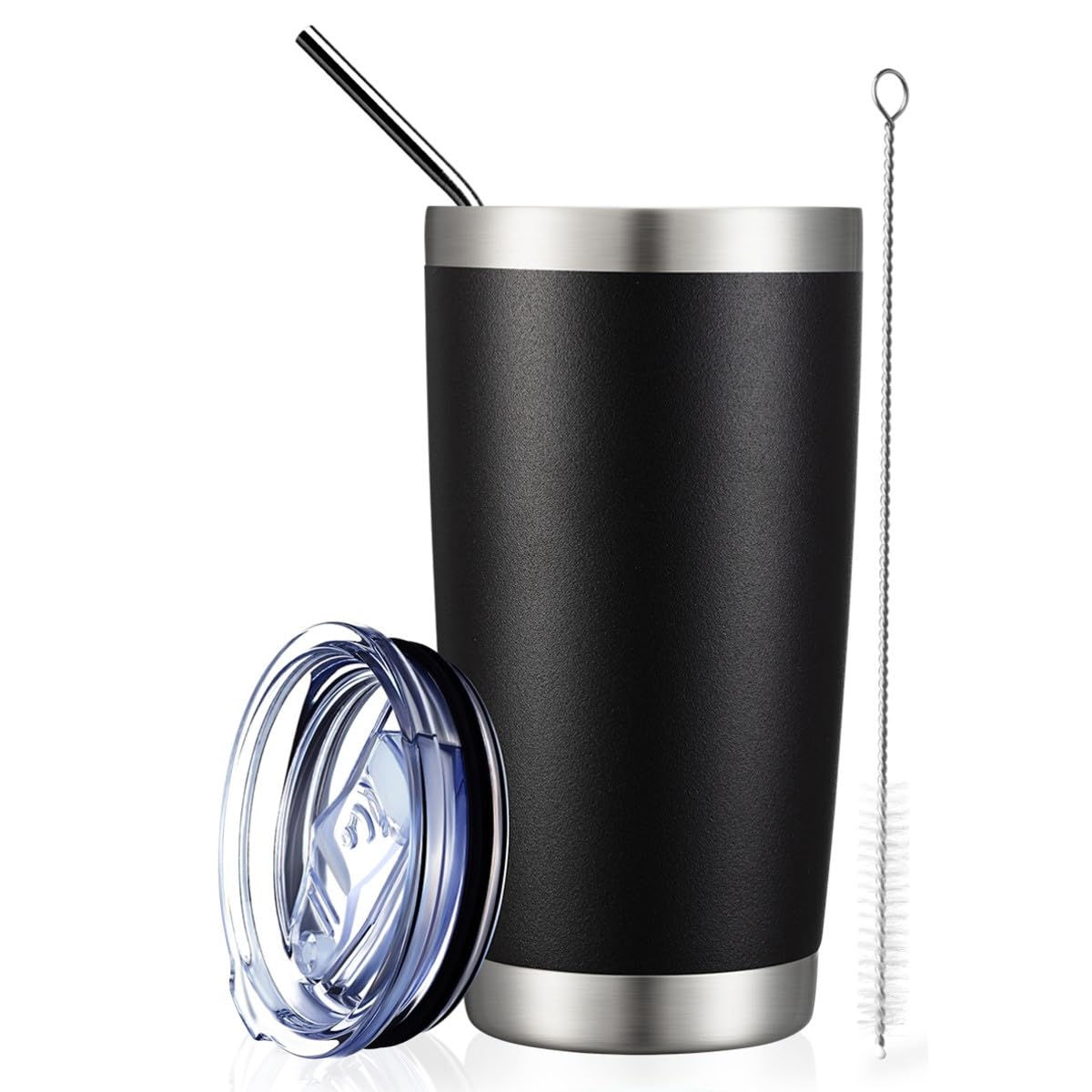 Comooo 20Oz Tumbler Stainless Steel Insulated Travel Mug Vacuum Double Wall Coffee Cup For Hot Beverage And Cold Drinks,Home And