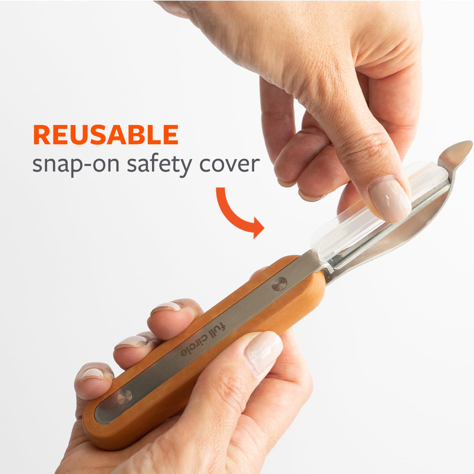 Full Circle Peel Out, Smooth Glide Straight Fruit And Vegetable Peeler: Stainless Steel, Sharp, Precise, And Eco-Friendly. Dishw