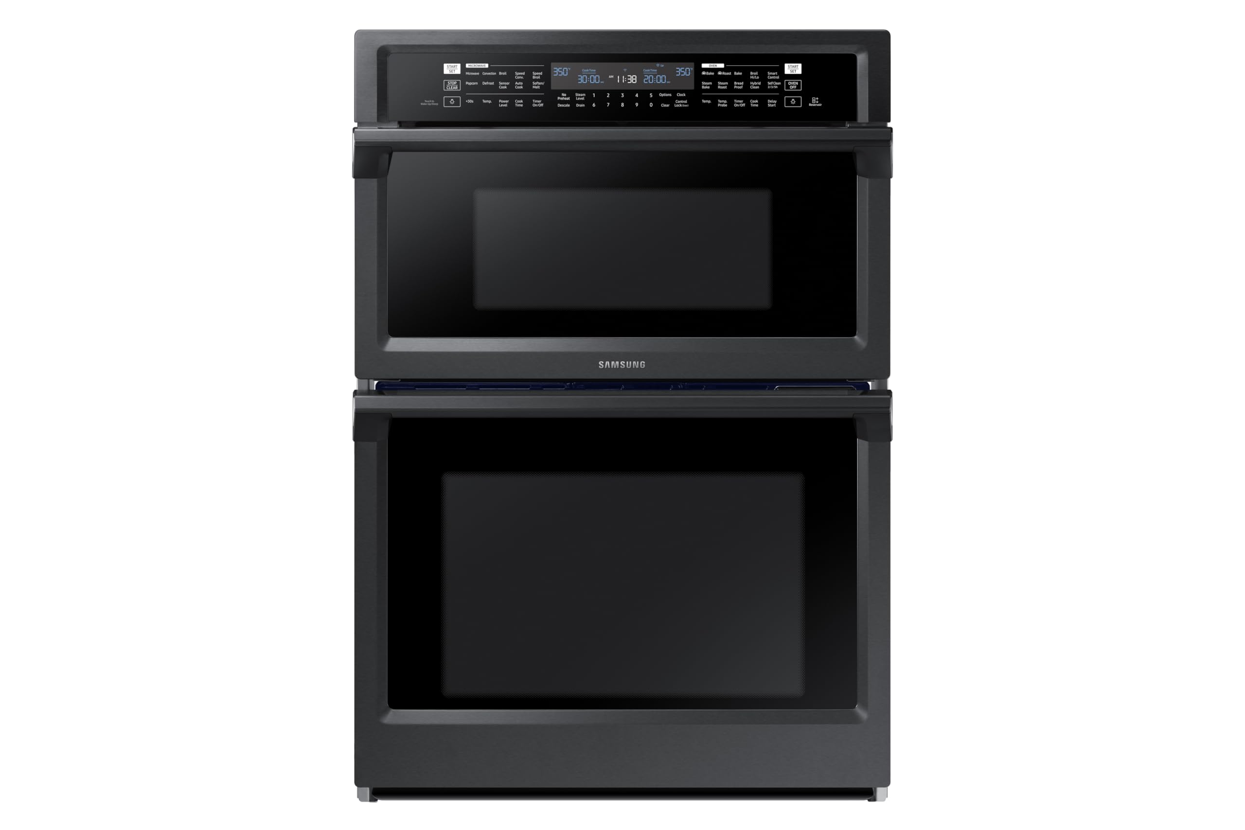 Samsung 30'' Combination Microwave Wall Oven, Black Stainless Steel, Nq70M6650Dg/Aa