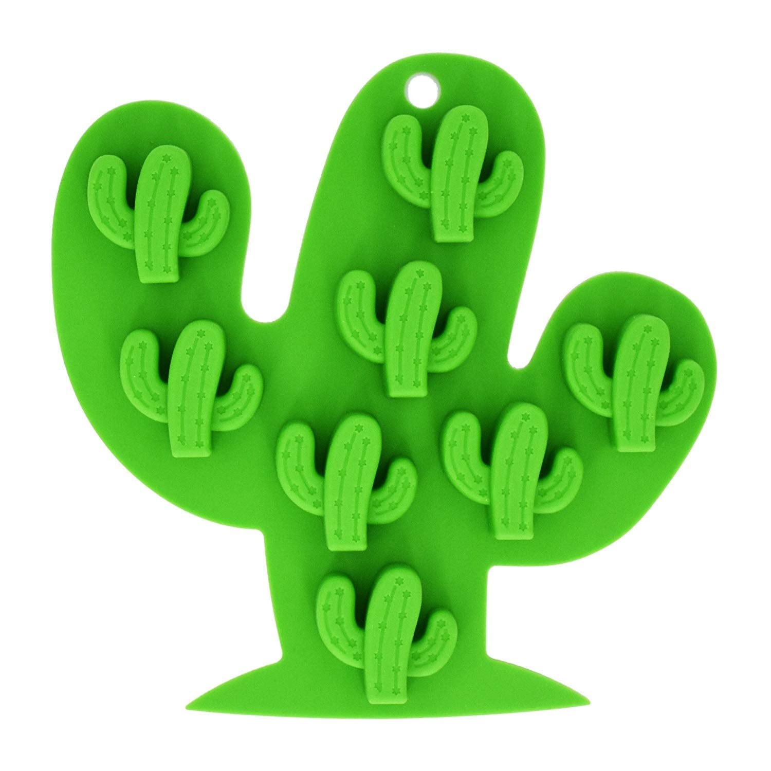 Fewo 2Pcs Mini Cactus Ice Cube Tray, Cacti Silicone Molds Set For Chocolate Candy Cake Cupcake Soap Baking Jello Cookie Wax Cray