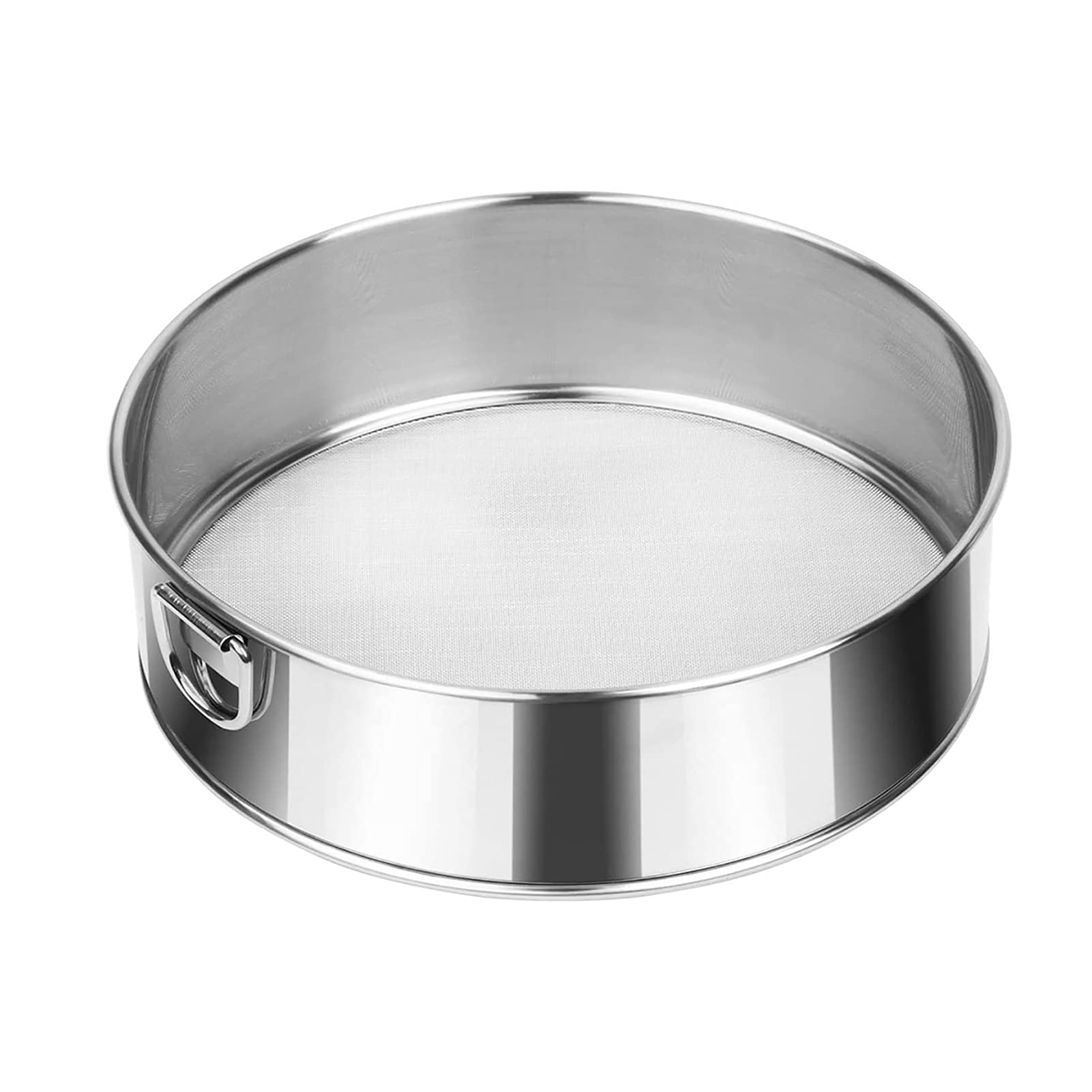 Flour Sifter, Flour Sifter For Baking, Fine Mesh Sifter, Flour Sieve Fine Mesh, 60 Mesh Sieve 304 Stainless Steel Round Sifter F