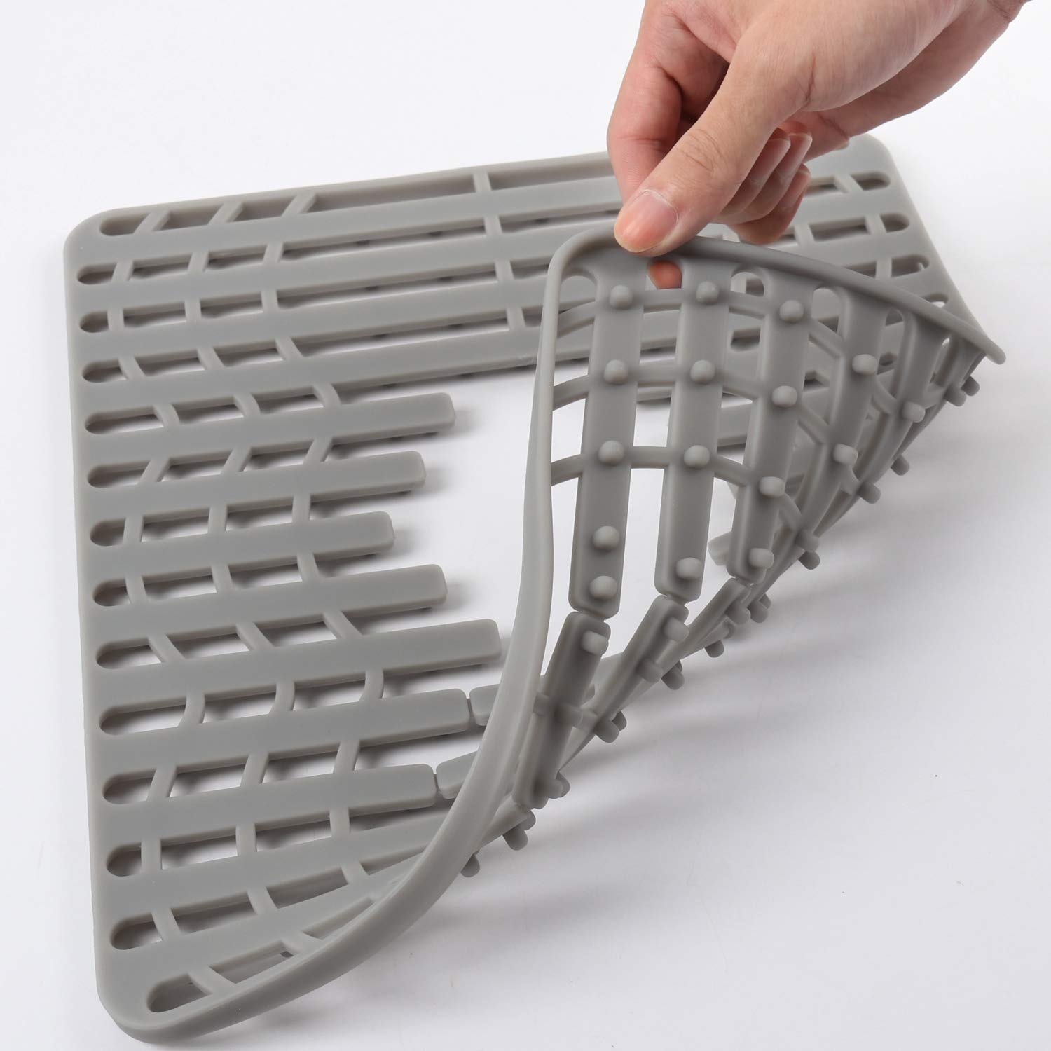 NICE DAY Sink Pad Sink Protector By Better Housewares Wok Stand Strong Adsorption And Skid Resistance PVC Free Silicone Sink Mat Small