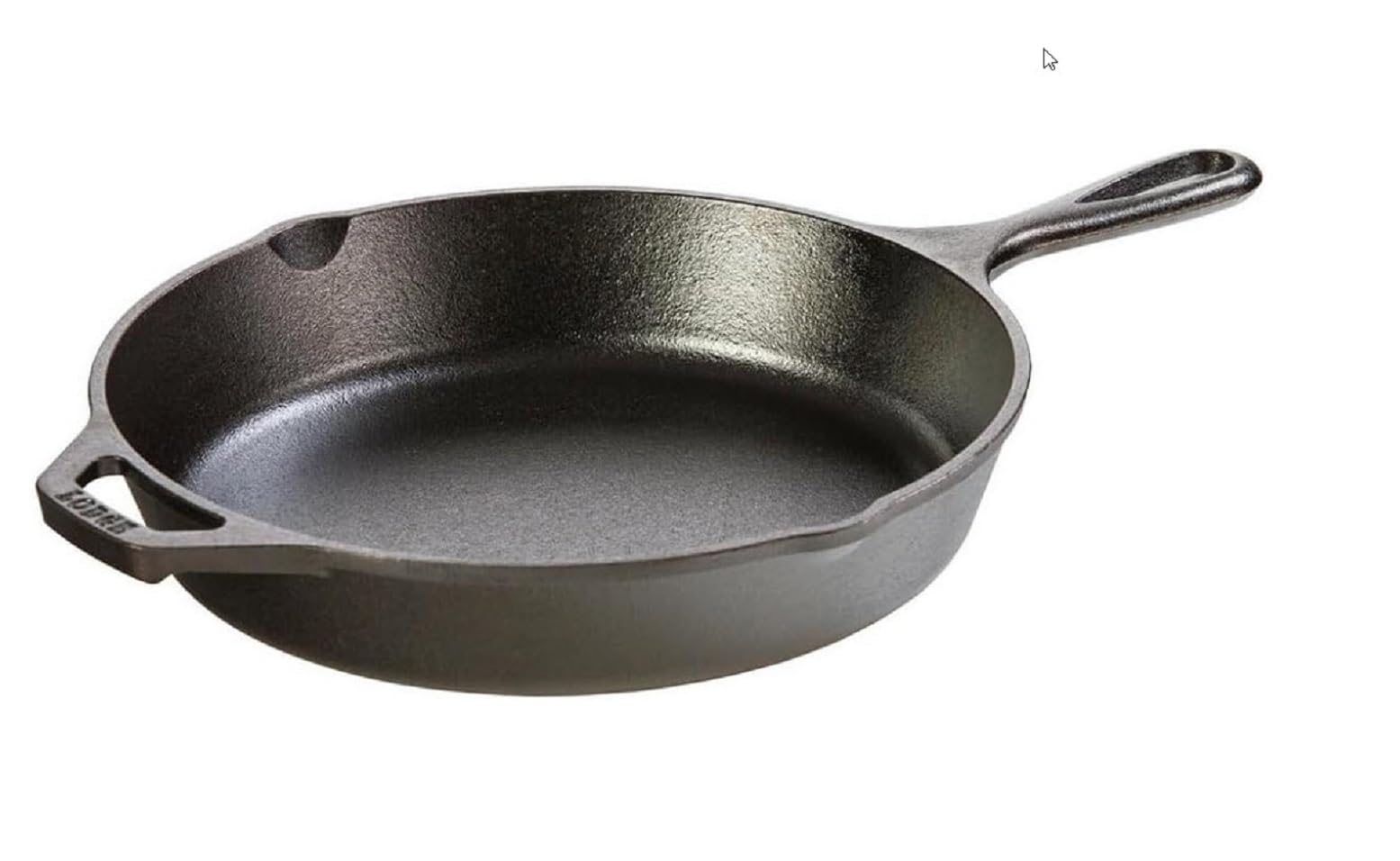 Lodge 10.25 Inch Cast Iron Skillet - Pre-Seasoned Frying Pan with Teardrop Handle - Oven, Stovetop, Grill & Campfire Use - Made 