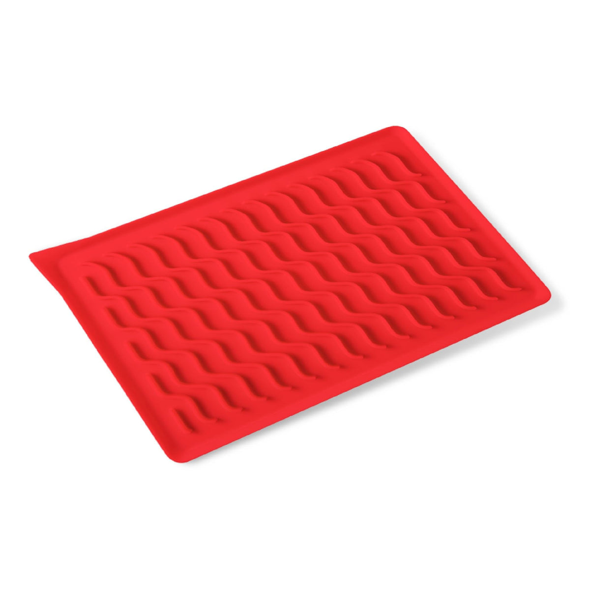 Talisman Designs Silicone Oven-Safe Bacon Mat | Family Friendly Kitchen Tools | 11X16 Inches | Red | Roasting Mat For Meat And P