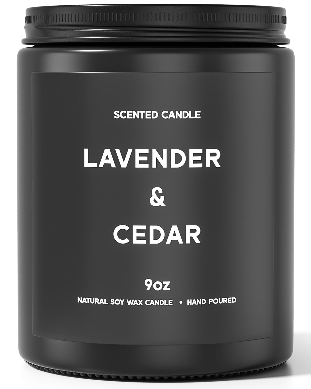 VEGISHINE Lavender&Cedar Candle, 9oz Scented Candle for Men, Scented Candles for Home, Soy Candle Gifts for Men, Personalized Bl