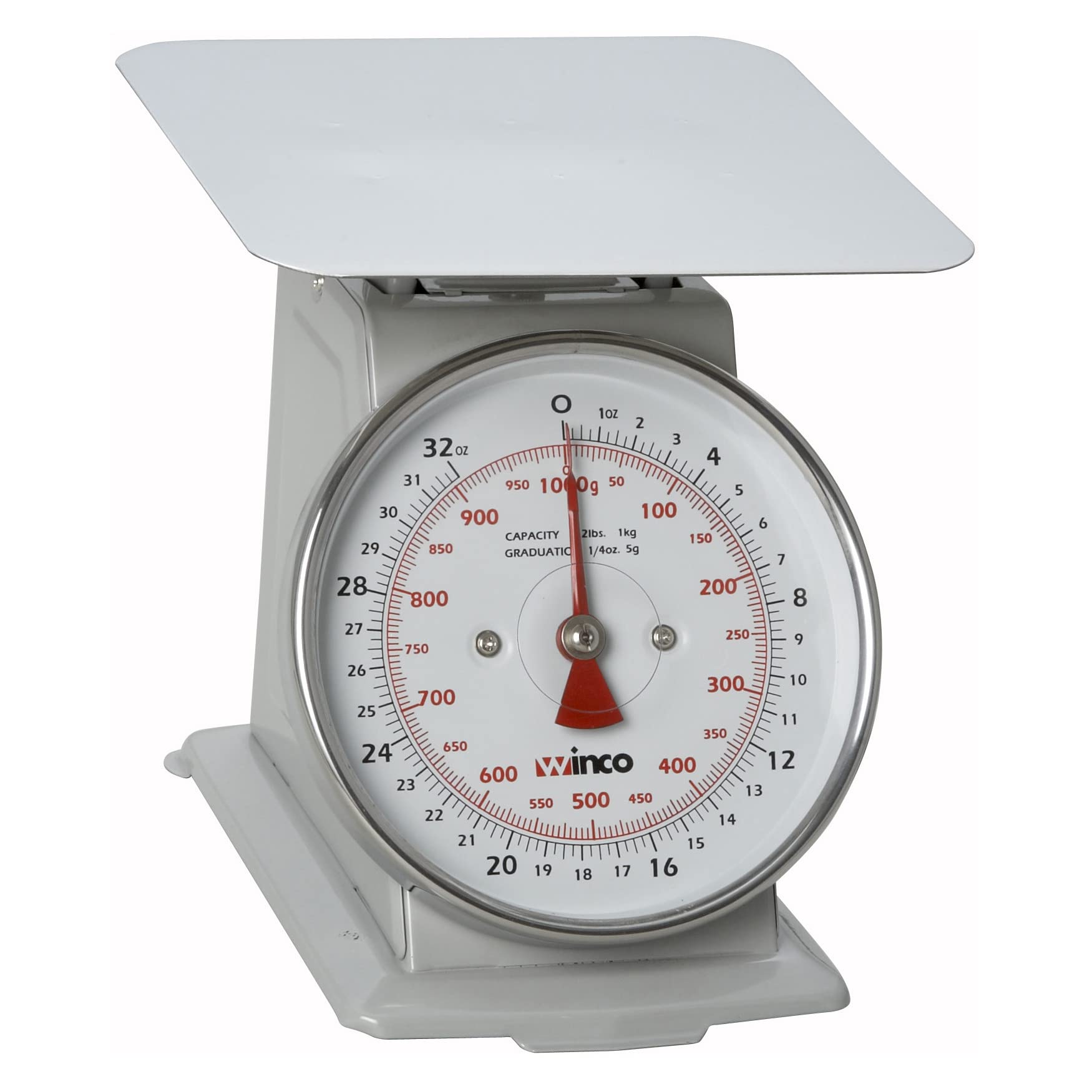 Winco Scal-62 2-Pound/1Kg Scale With 6.5-Inch Dial
