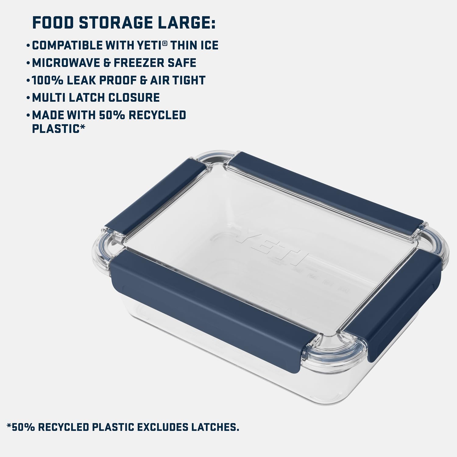 Yeti Food Storage Container, Bpa Free, Locking & Airtight Lid, Microwave, Freezer, And Dishwasher Safe, Leak-Proof, Cooler And T