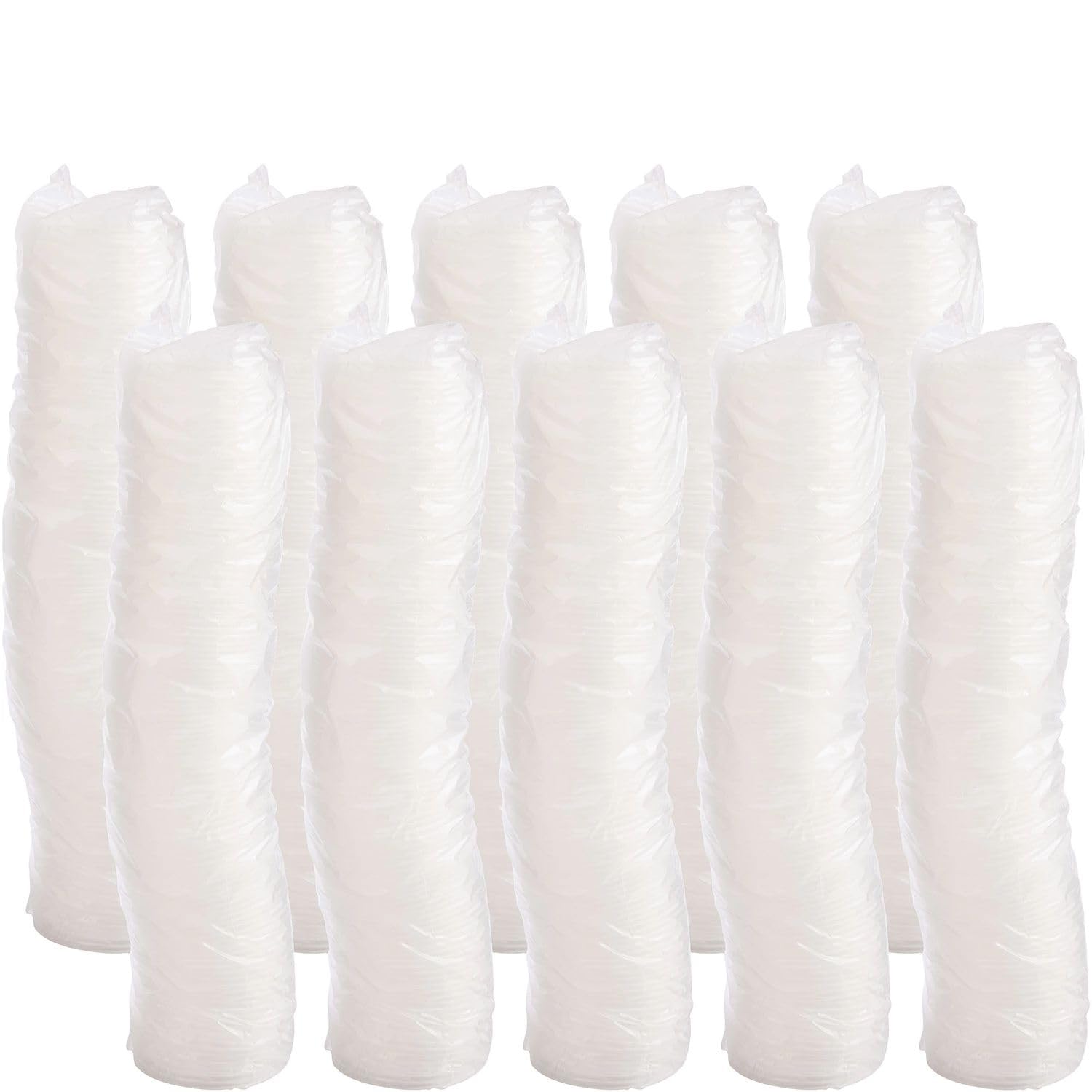 Plastic Lids, 4Oz Cups, Translucent, 100/Sleeve, 10 Sleeves/Carton