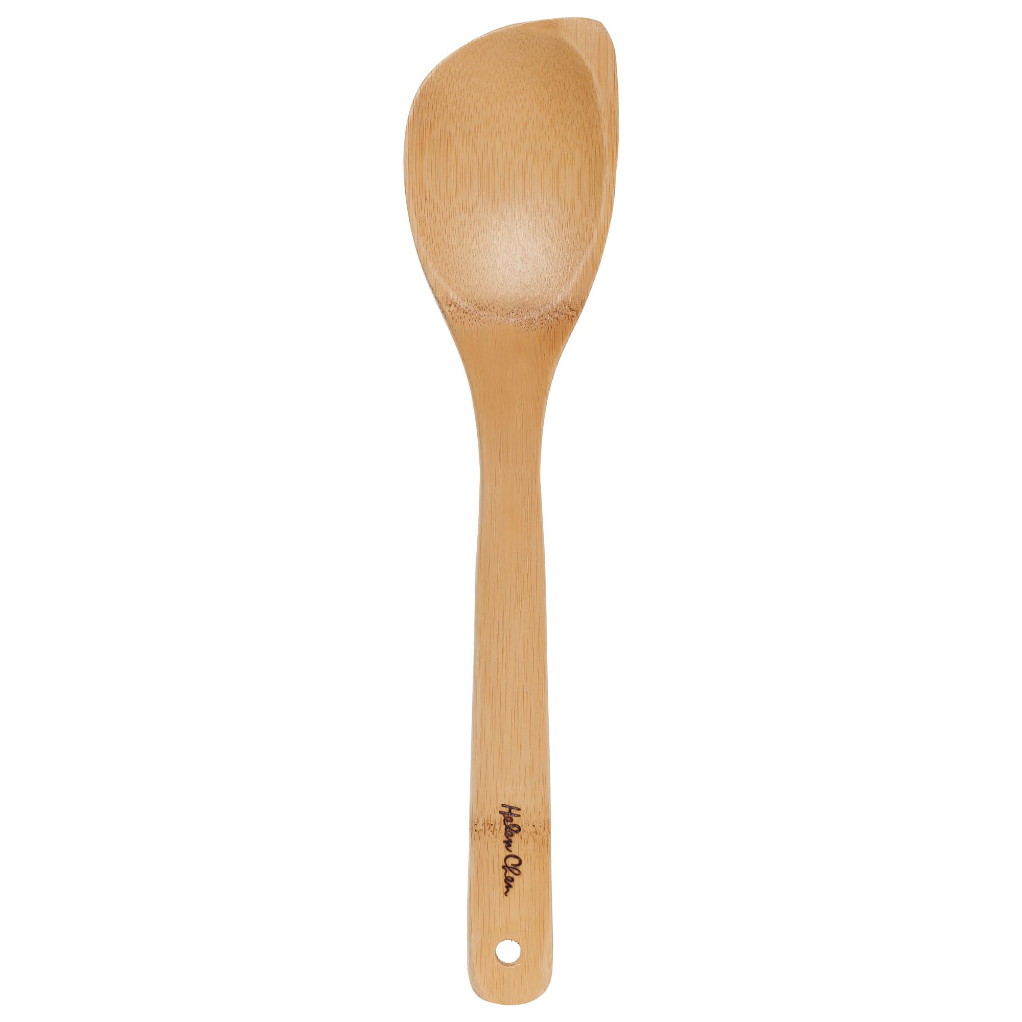 Helens Asian Kitchen Bamboo Kitchen Corner Spoon Cooking Utensil, 12-Inch