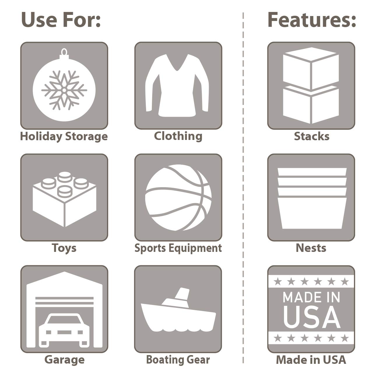 Akro-Mils 12 Gallon KeepBox Storage Container, Clear/Red, Stackable with Lid, 21-1/2" x 15" x 12-1/2",