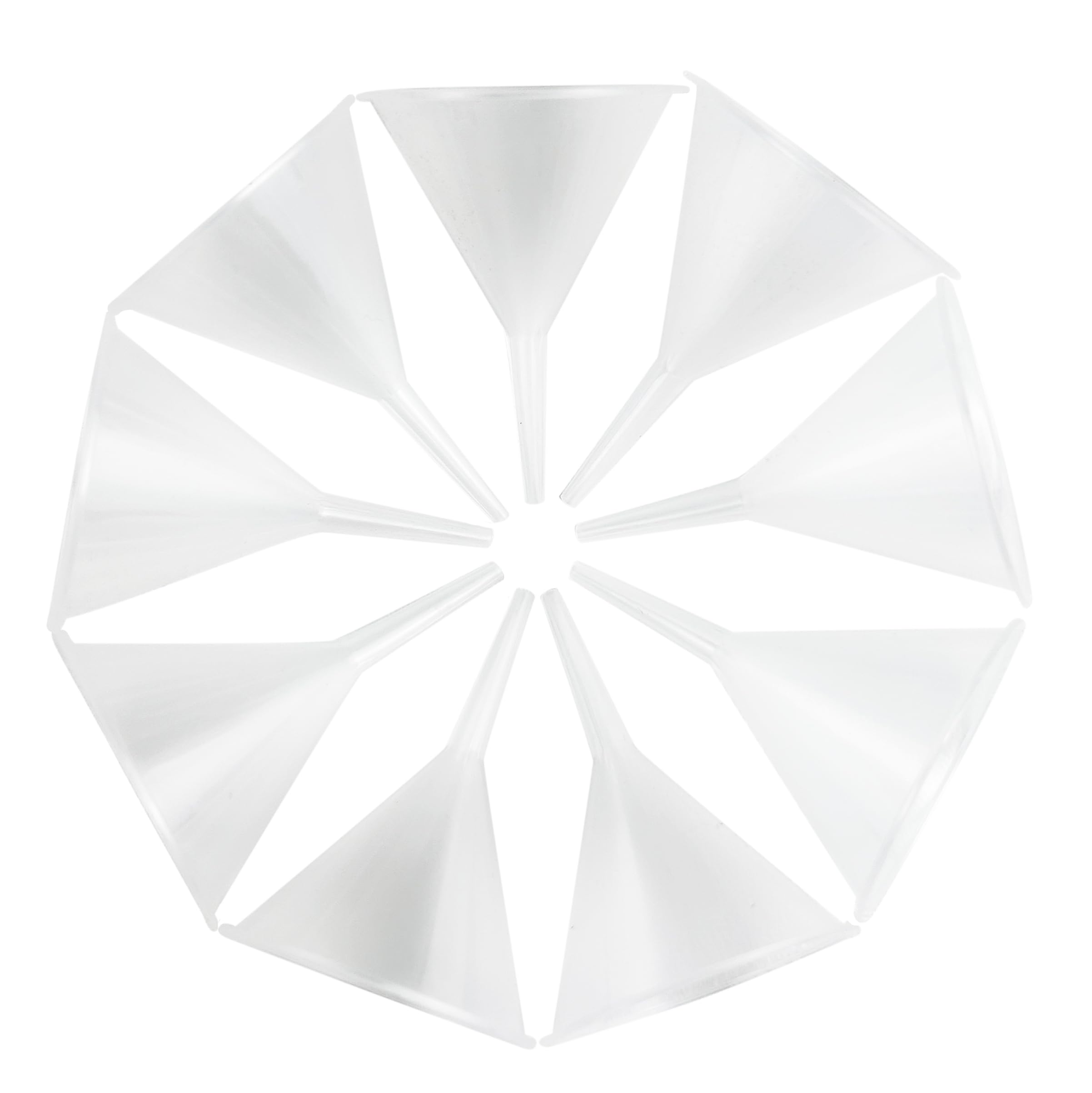 National Artcraft Clear Plastic 2-1/8'' Tall X 1-9/16'' Wide Micro Funnel With 2Mm Tip Opening