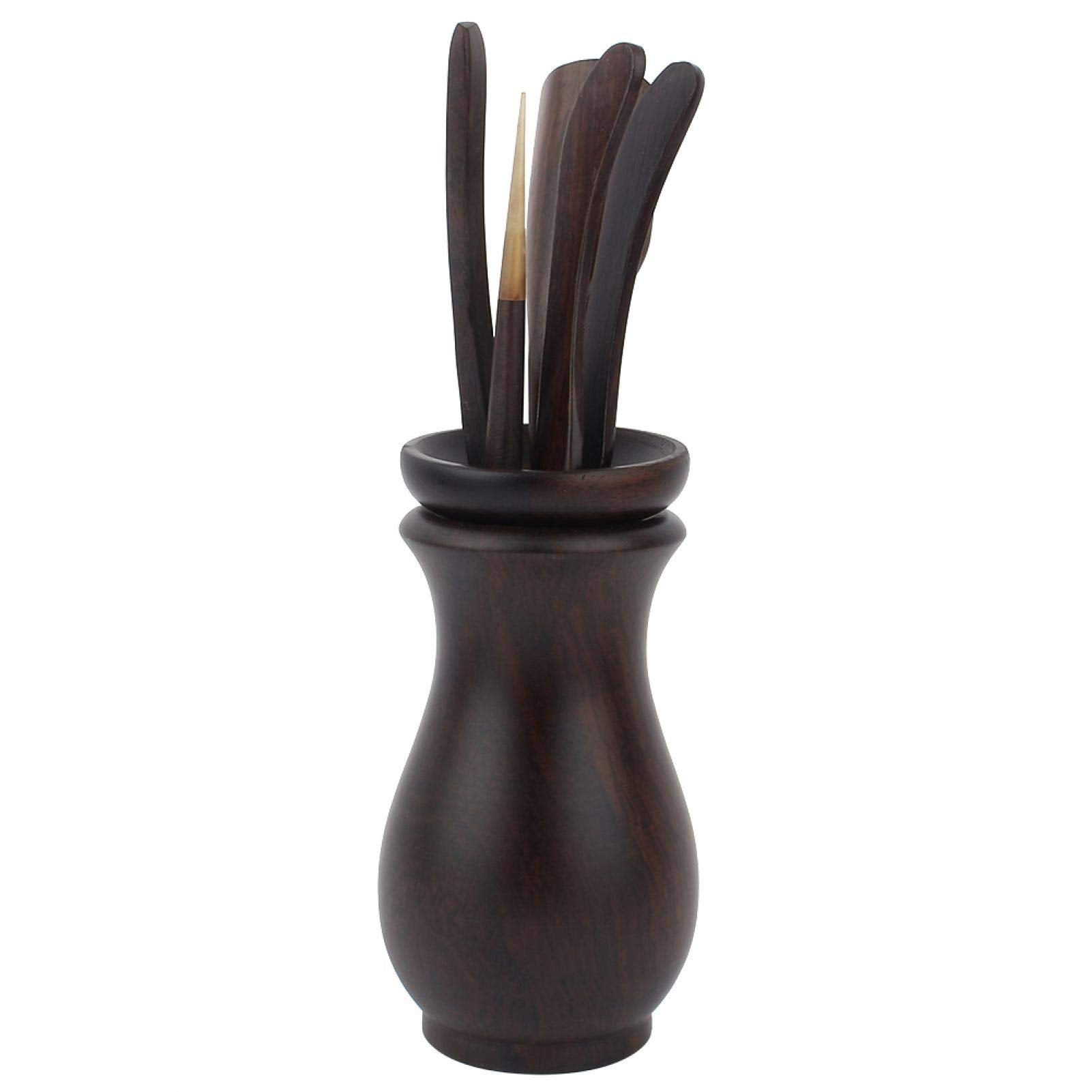 Chinese Gongfu Tea Set, 6Pcs Wooden Tea Ceremony Utensil Tools Set Tea Needle Tea Scoop Tea Clip Kungfu Tea Set