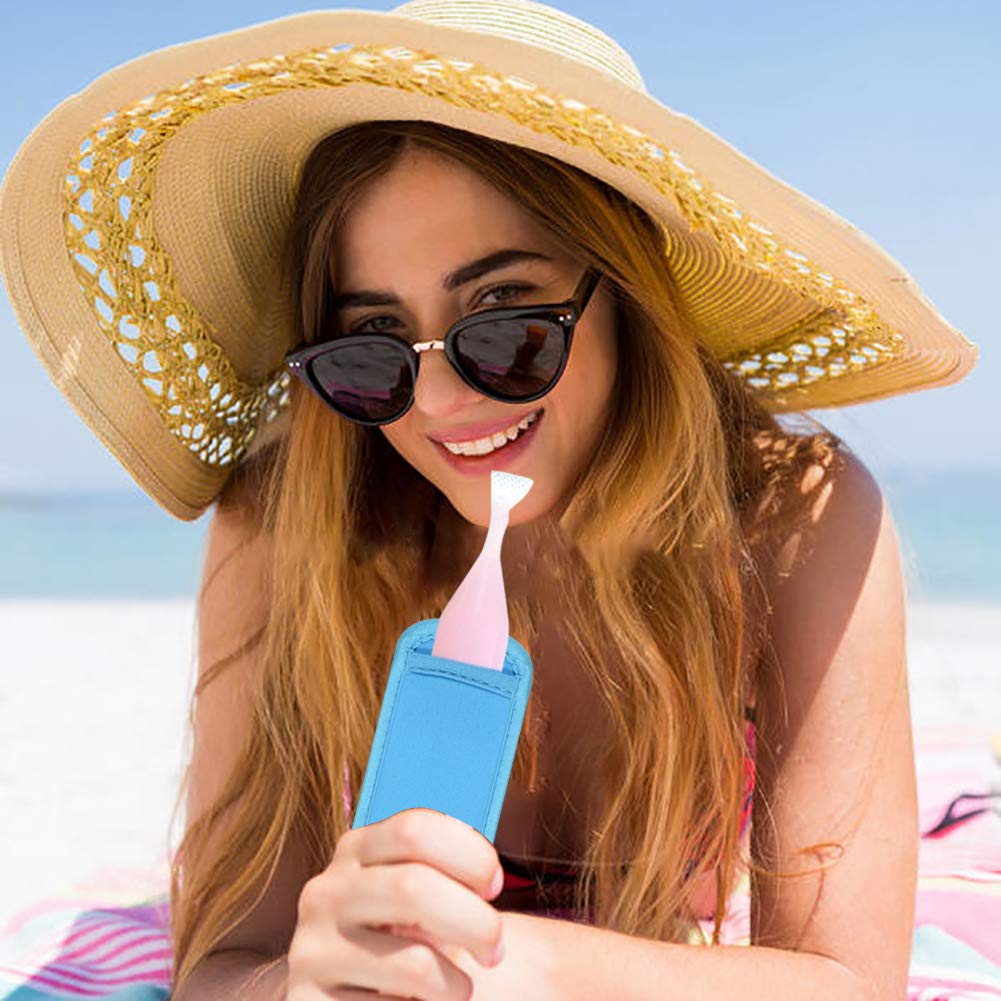 Popsicle Holder Ice Popsicles Bags Neoprene Insulator Sleeves Reusable Freezer Pop Holders Antifreezing Sleeves Popsicle Holders